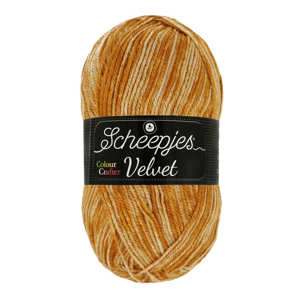 Scheepjes Colour Crafter Velvet 1x100g - 845 Astaire, Beige and Brown Crochet and Knitting Yarn