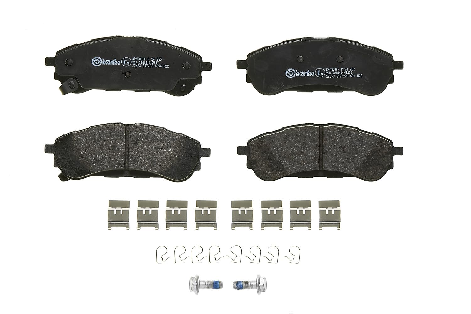 Brembo - Prime - P 24 235 - Pastiglia Freno - Anteriore/Posteriore, set di 4 | Compatibile con: FORD RANGER