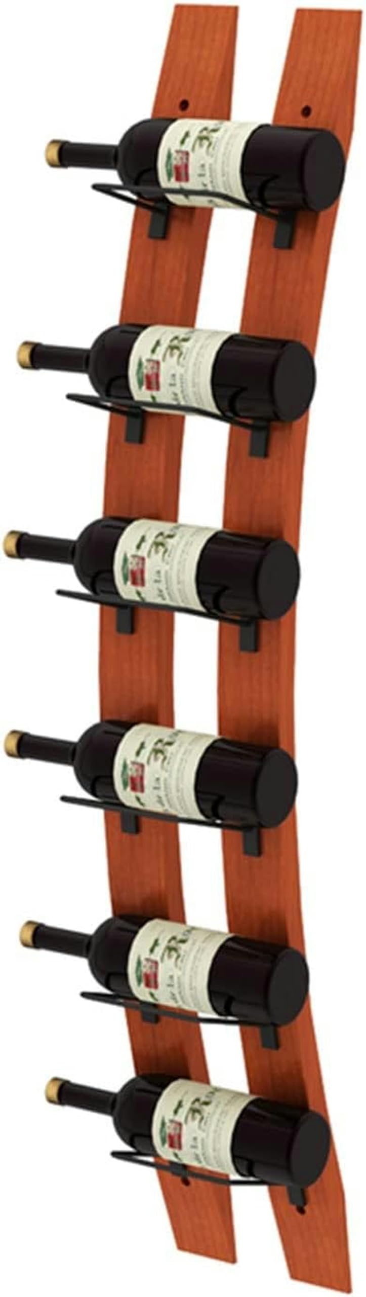 Casier à vin Mural, Support pour 6 Bouteilles, Grand Support de Rangement Vertical pour vin, Cave à vin, Cuisine, Porte-Bouteilles de vin, casiers à vin pour Bar et Maison Lucky Star