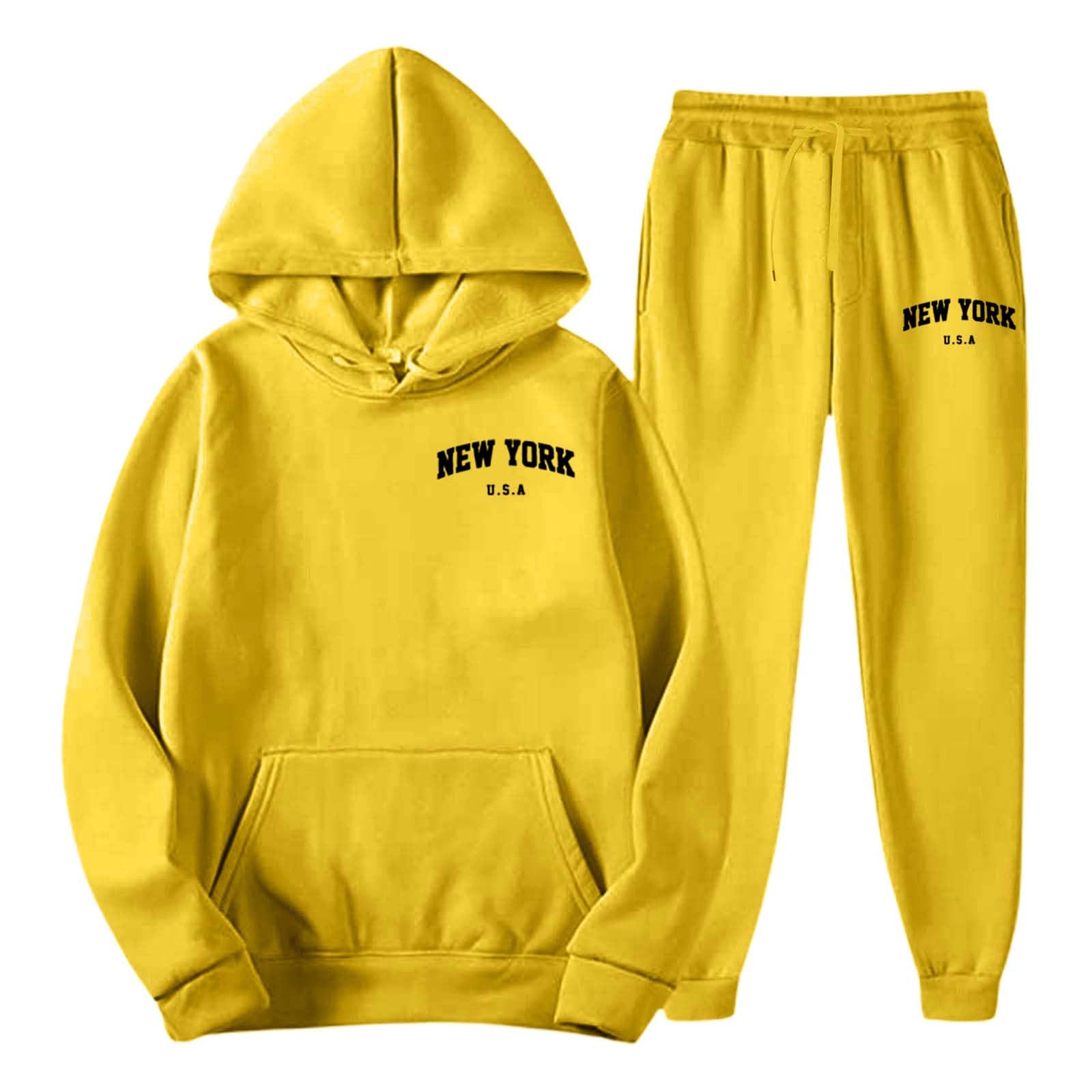Generico Tuta Uomo Completa con Cappuccio - Tute da Palestra Invernale, Felpata e Cotone, Ginnastica Pile, Abbigliamento Sportivo Larga per Taglie Forti