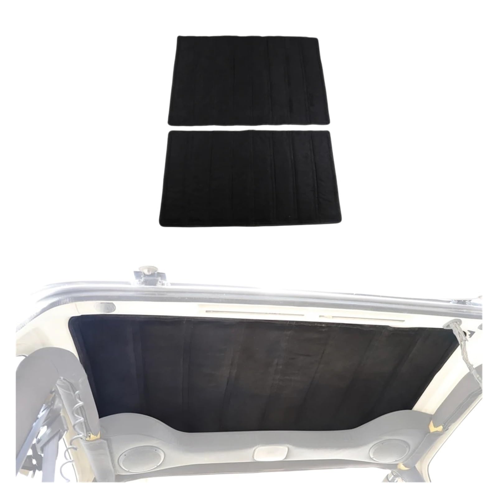 Almohadilla Insonorizada De Algodón Con Aislamiento Térmico for Techo Rígido, Compatible Con Jeep Wrangler TJ 1997-2006, Cubierta Amortiguadora for Techo, Accesorios Interiores