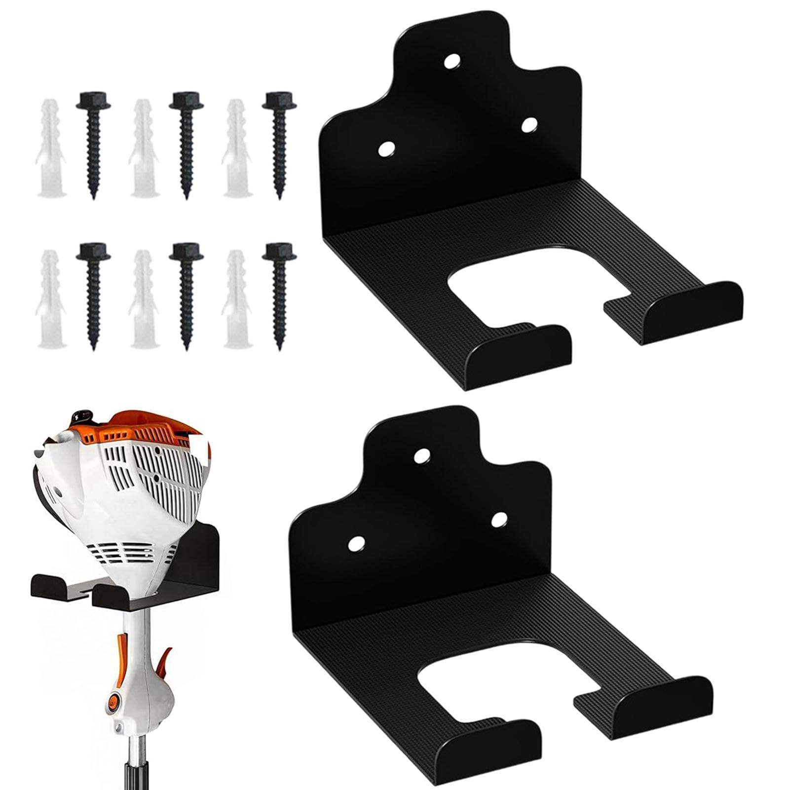 Garage Unkrautvernichter Kleiderbügel, Garage Organizer Fahrradständer, Edelstahl Wandmontage Trimmer Halter Trimmer Haken - Rostfreie Lagerhaken