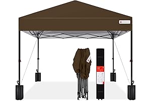 Patio Pop Up Canopy - 8x8ft 1-Person Easy Set Up