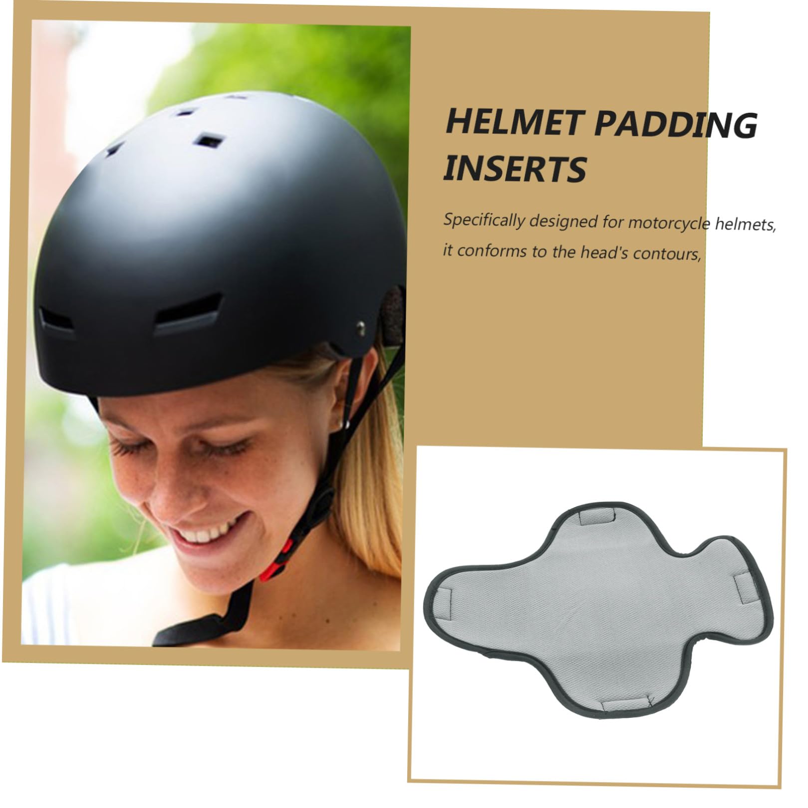 TOPPERFUN Breathable Motorcycle Helmet Liner Pad Sweat-Absorbing Sponge Cushion for Cycling Fits Helmets Adjustable Size for Bikers and Riders : Automotive