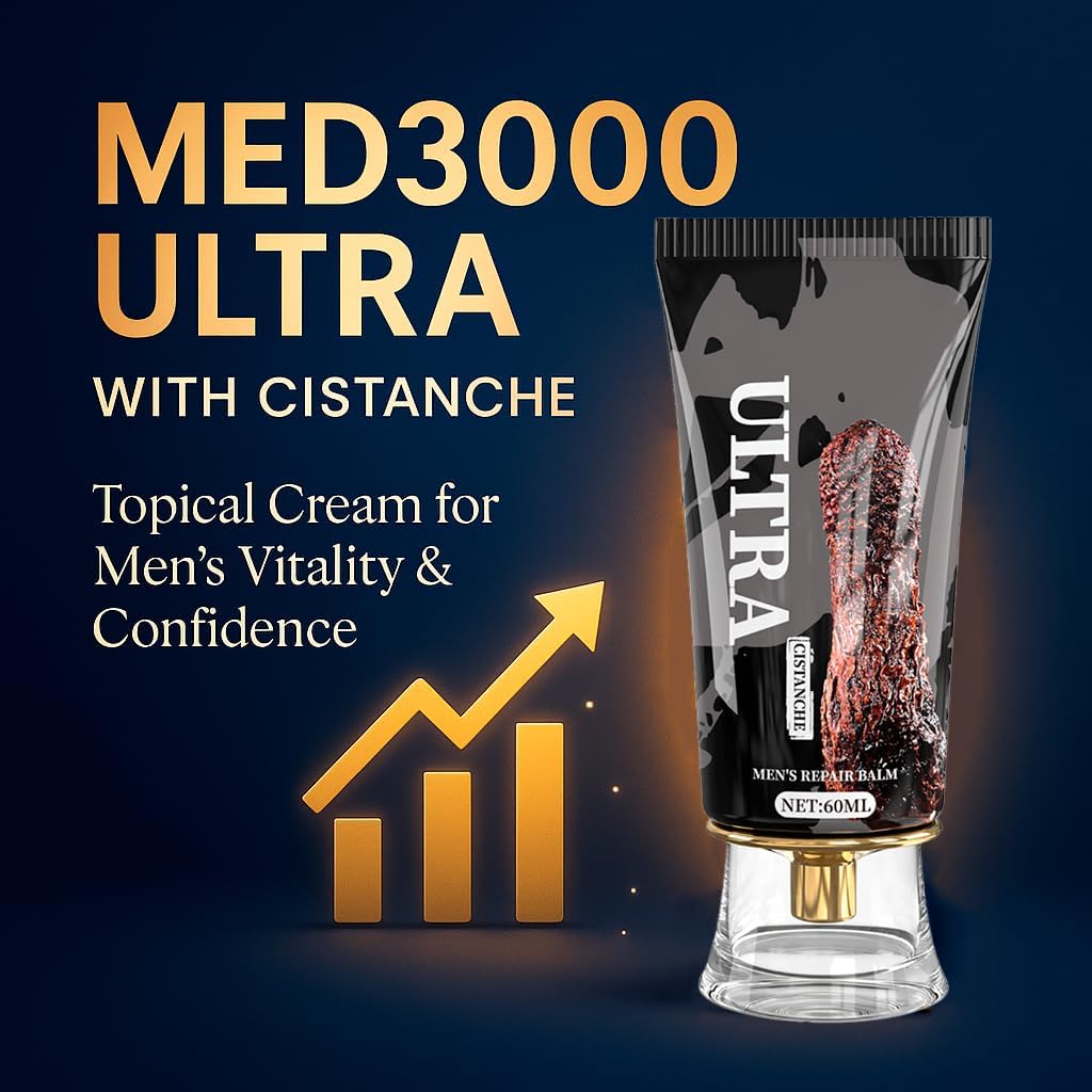 Male Performance Enhancement Med3000 Gel for Men Ultra – Clinically Proven Topical Formula for Support and Strength - Image 3