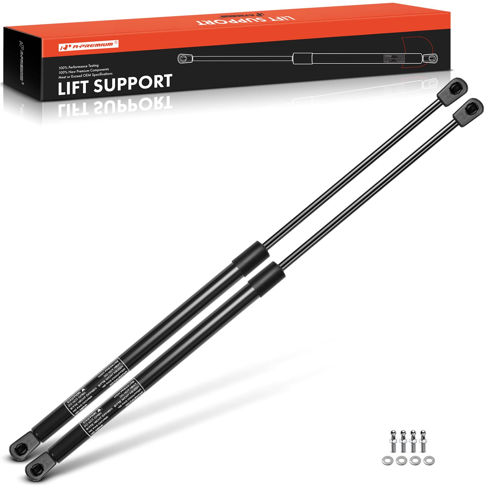 A-Premium 35.43 inch 35" 40lb Lift Supports Gas Prop Spring Strut Shock Compatible with Toolbox RV Camper Tonneau Cover Cabinets Sliding Window Storage Bed Bench Lids Basement Door Boat Hatch 2-PC Set