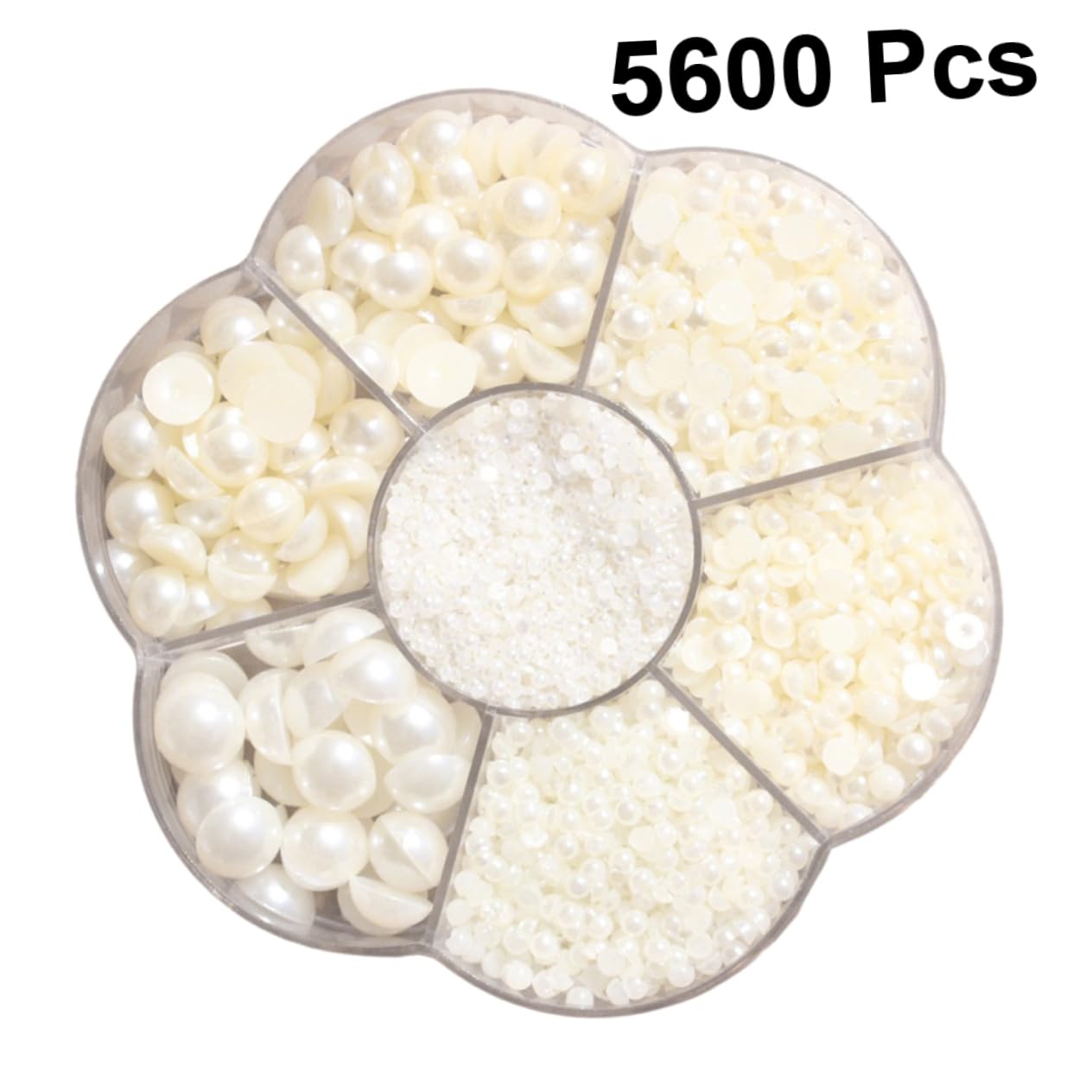 Operitacx 16800 Pz gemme per unghie mezze perle per l'artigianato flatback strass decorazioni unghie perline semicircolari perline sparse semicerchio gemma bosso di prugna di perle