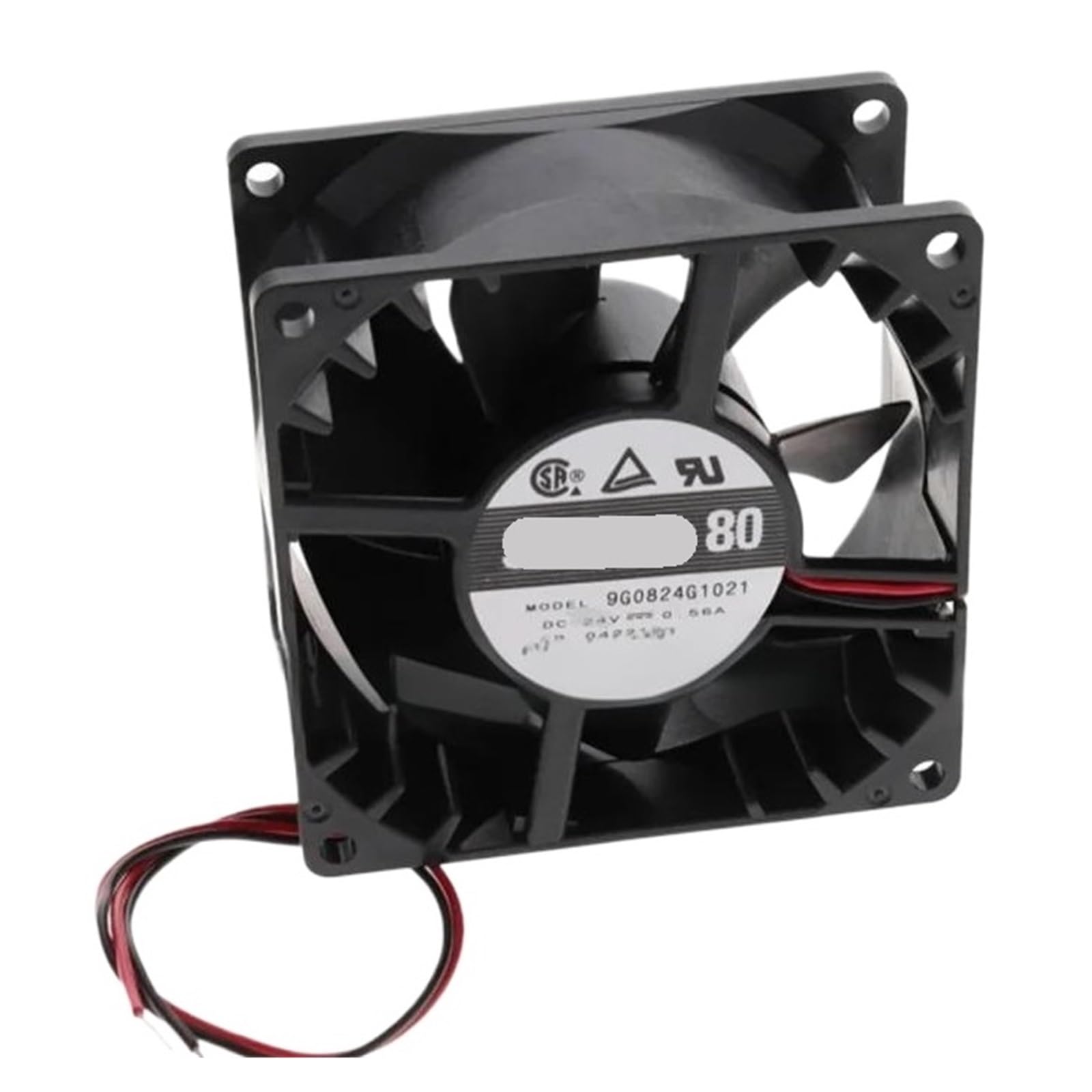 Lzikkgki One Color 9G0824g1021 24Vdc Fan 80X80x38mm 13.4W 2Wire 6300Rpm