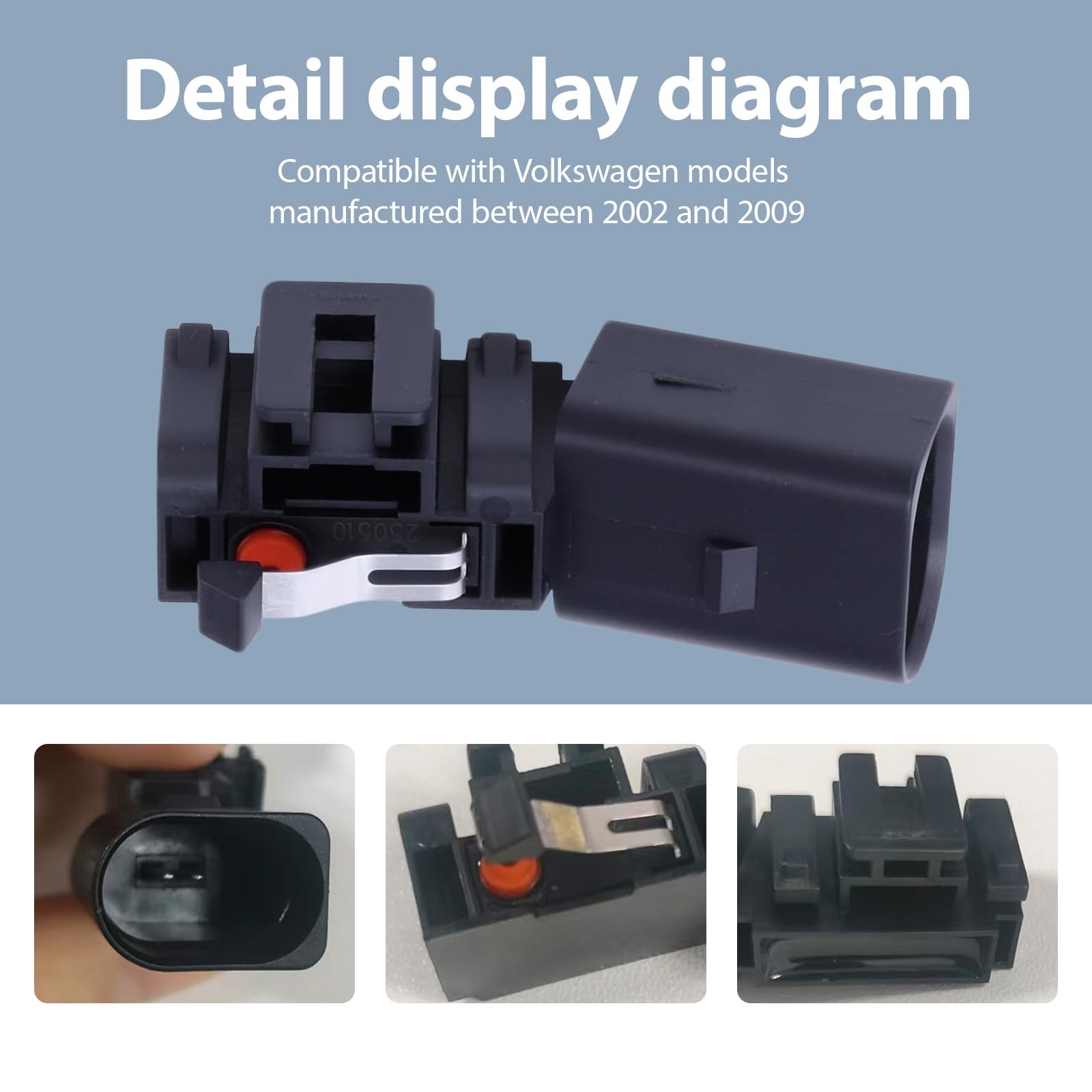 Mikroprzełącznik tylnej klapy do VW Golf, Passat, Polo, Touran 2002-2009, zastępuje oryginalny numer 1T0962103, niezawodny, trwały i łatwy w instalacji
