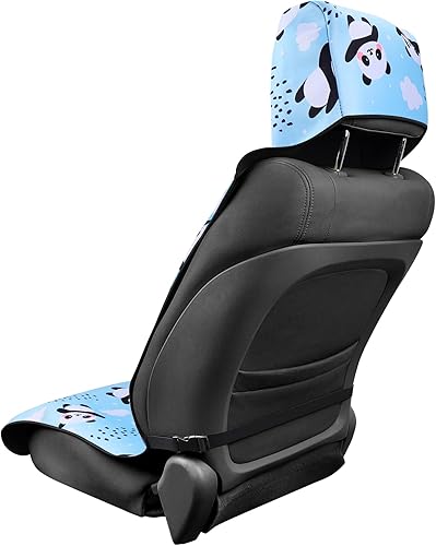 Miniatura 3 de YR Funda de asiento de automóvil impermeable y resistente a las manchas, de ajuste universal, de neopreno, para sedán, SUV, camioneta, camión,