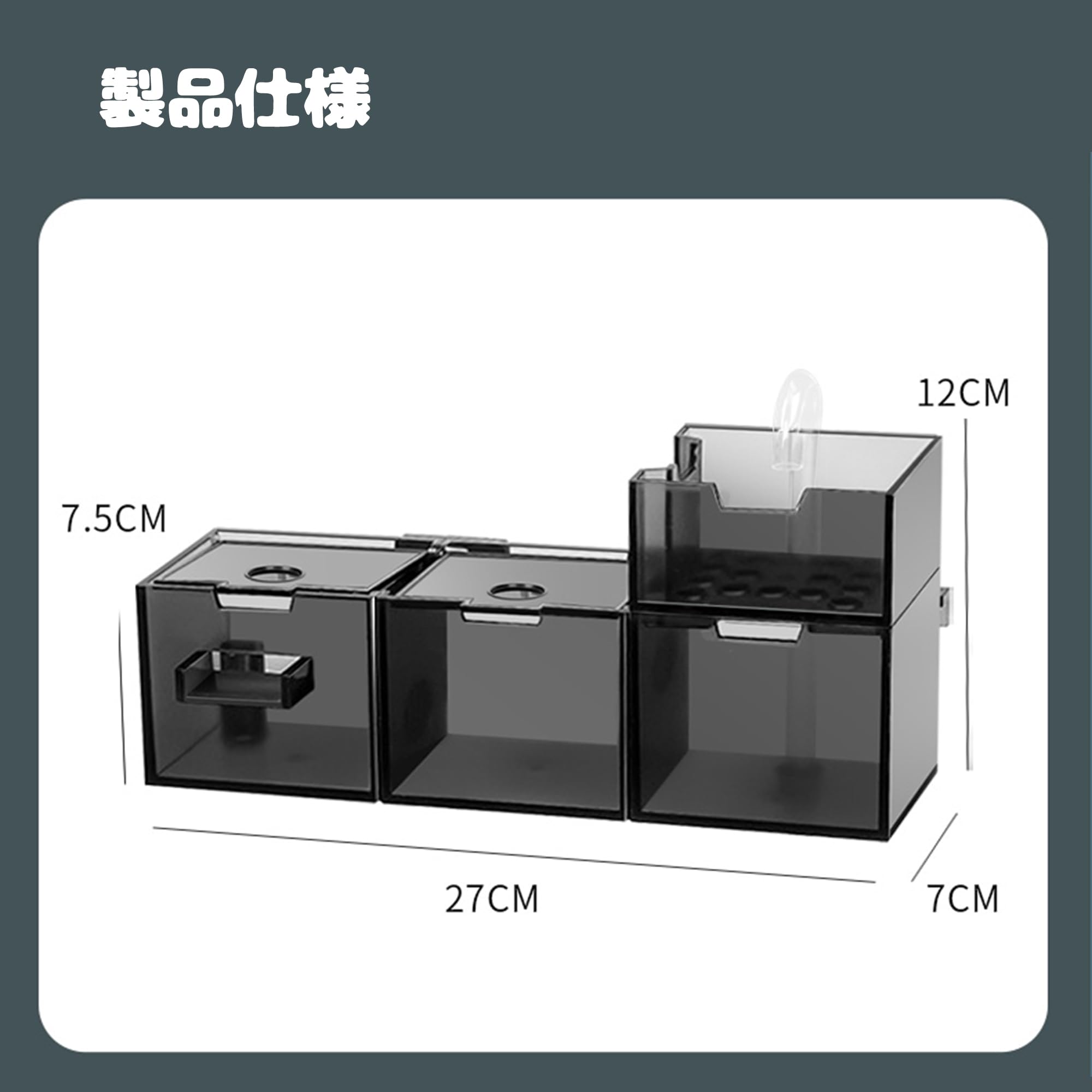 Amazon.co.jp: Rosoy壁掛けフィルター 湿式と乾式の分離付き 上部
