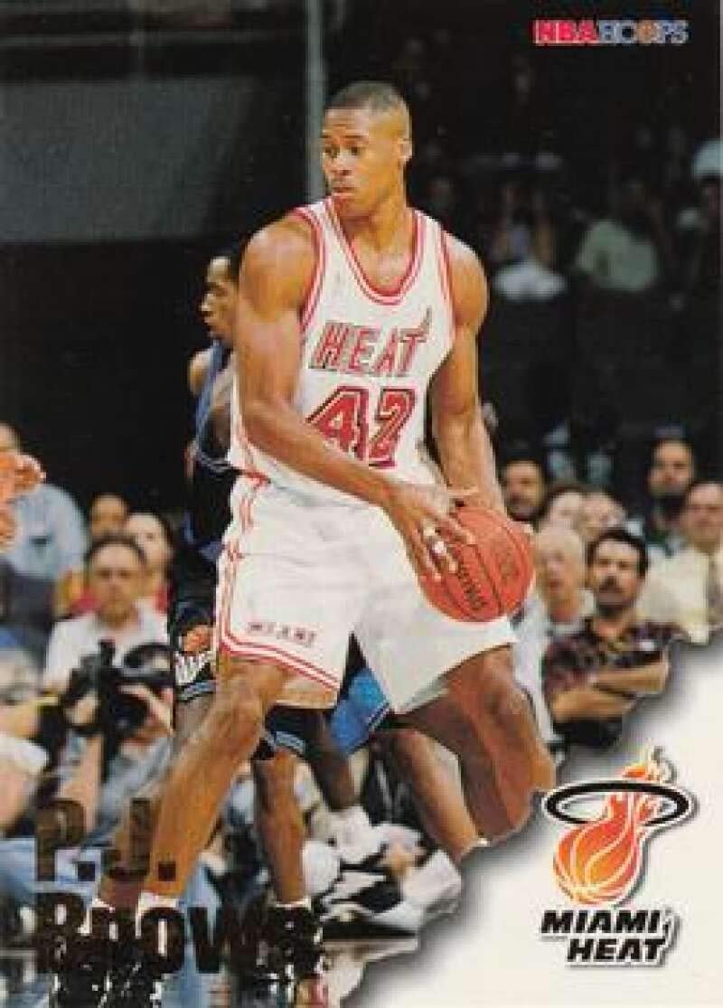 Amazon.com: 1996-97 NBA Hoops Series 2#216 P.J. Brown Miami Heat