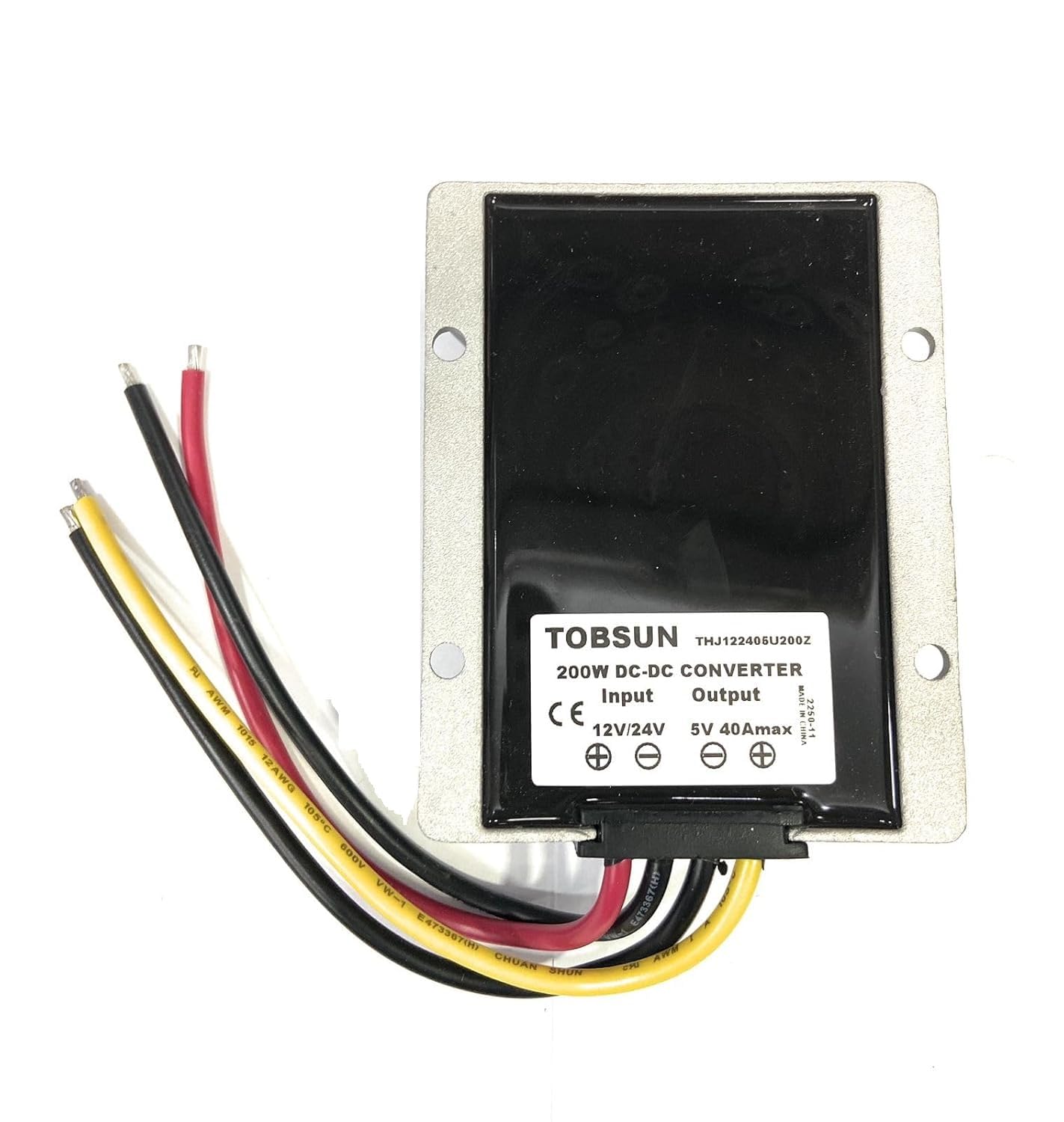 DHRUV-PRO Silver DC-DC Buck Converter 12-24V Input, 5V 40A Output, 200W Car Display Power Supply Module-image-7