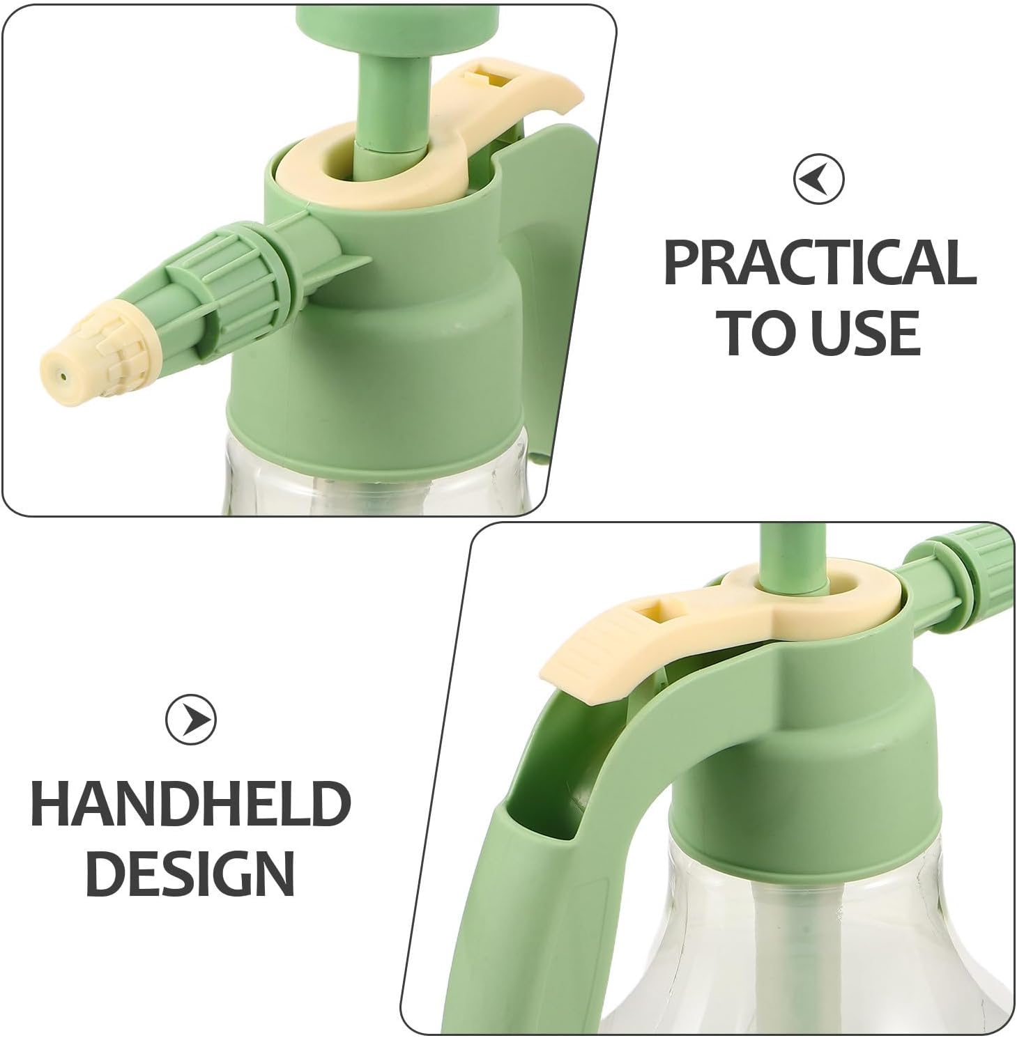 GANAZONO Handheld Pet Bath Sprayer Bottle 1.5l Light Green Plastic | Ergonomic Shape, Precise Spray Adjustment, Gentle Even Spray, Portable for Travel and Outdoor Use, for Cockatiels and Pets