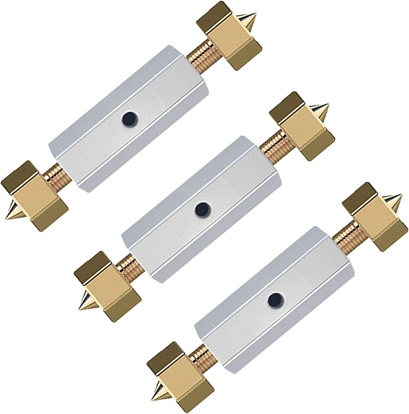 VideoPUP Cassette Repair Device/Electrical Box Repair, 118 Type Socket Cassette Repairer Fixing for Switch Box Electrical Accessories (10 Black Repair Tool+10 Screws+1 Wrench)-Gold