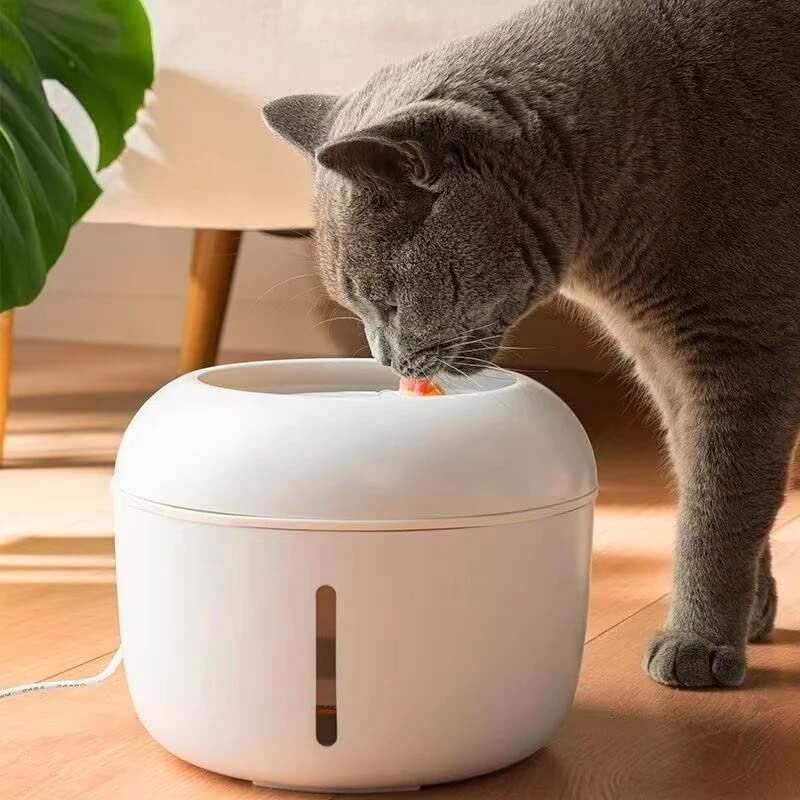 Fuente de agua eléctrica para gatos y perros 2.5L automática miniatura 7
