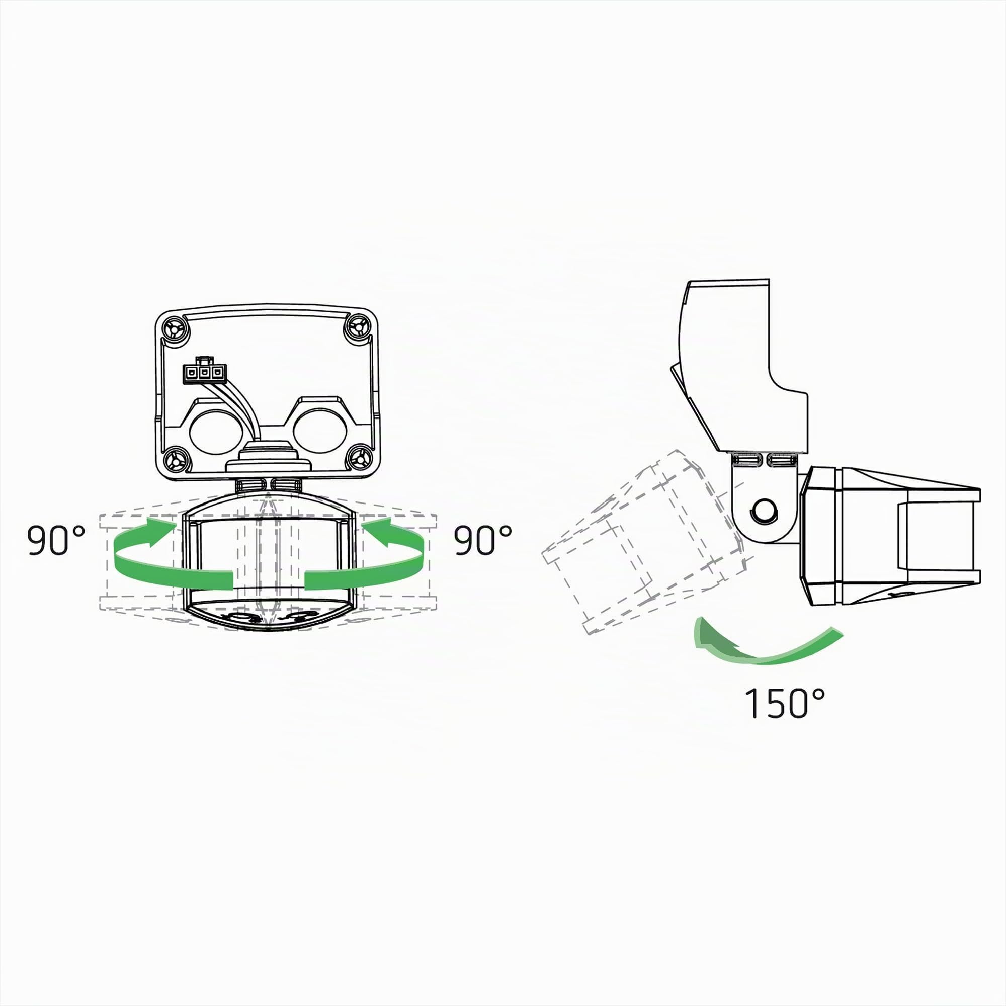 Theben 9070760 theLeda B Motion Module WH Module de Mouvement pour projecteur LED theLeda B Blanc