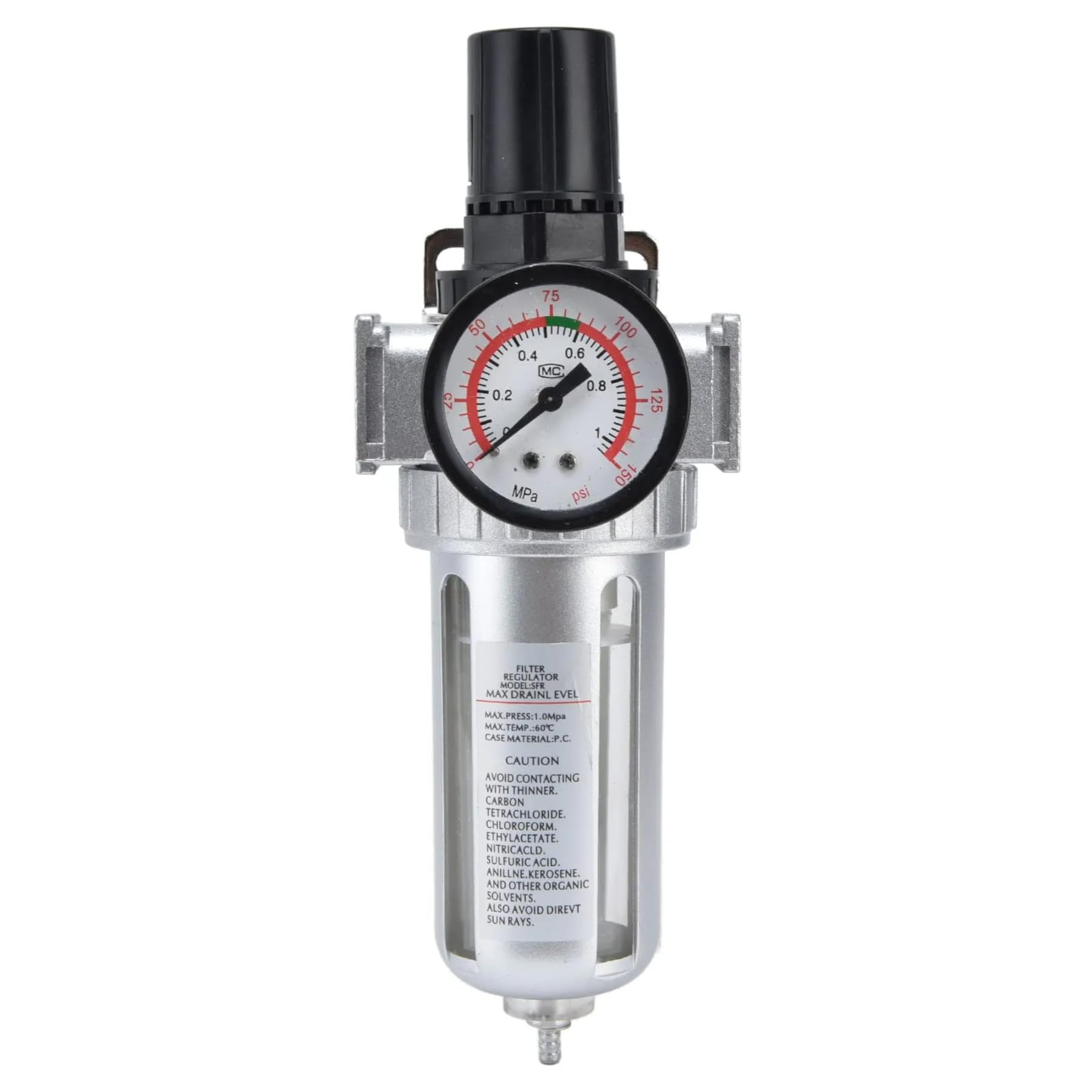 Unidad de Mantenimiento Neumática SIO 1/2 Filtro Regulador Separador de Agua