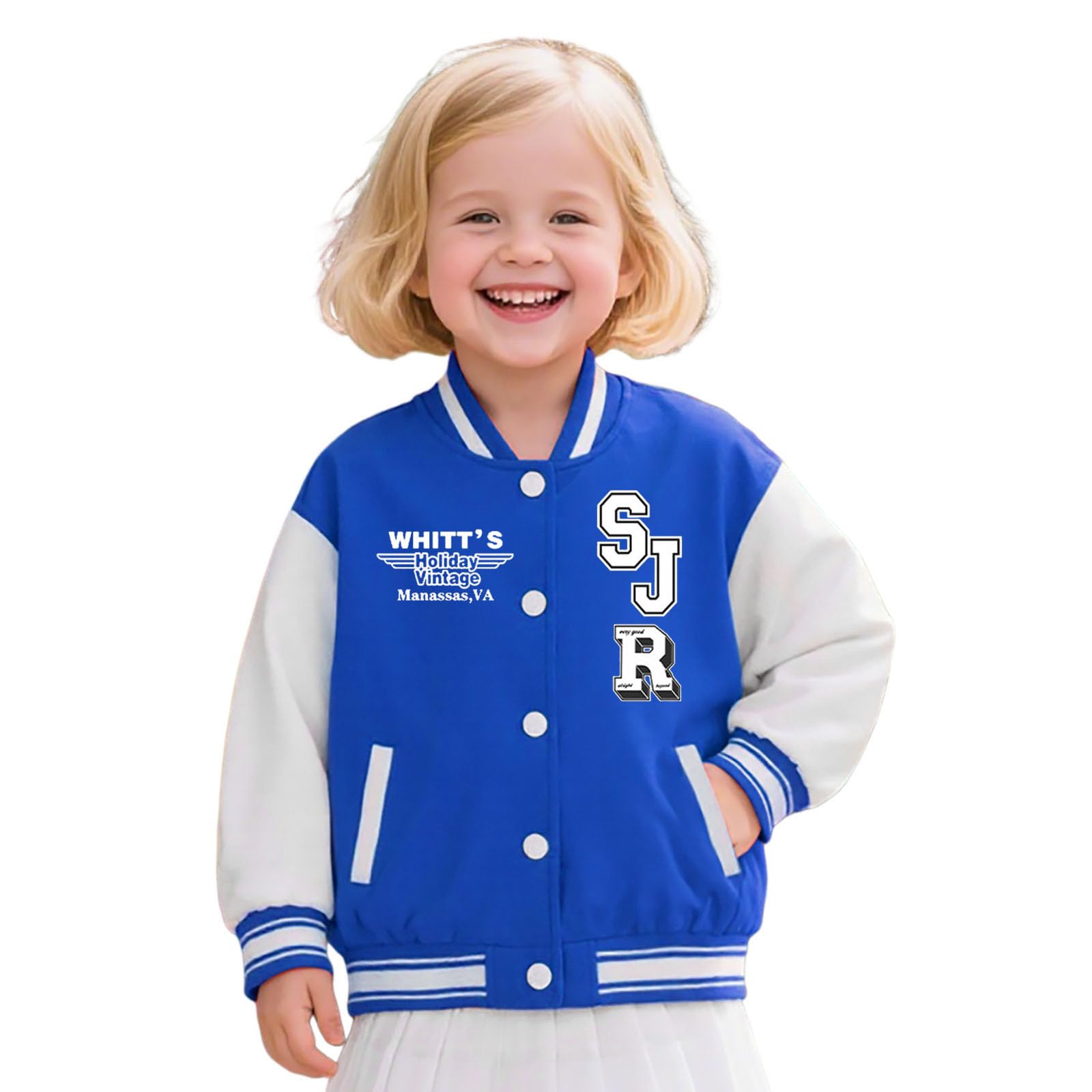 Chaqueta de béisbol para niños, abrigo informal de invierno, chaqueta con cremallera para niños pequeños y adolescentes, ligera y cómoda, estilo universitario, con parches, para diario.