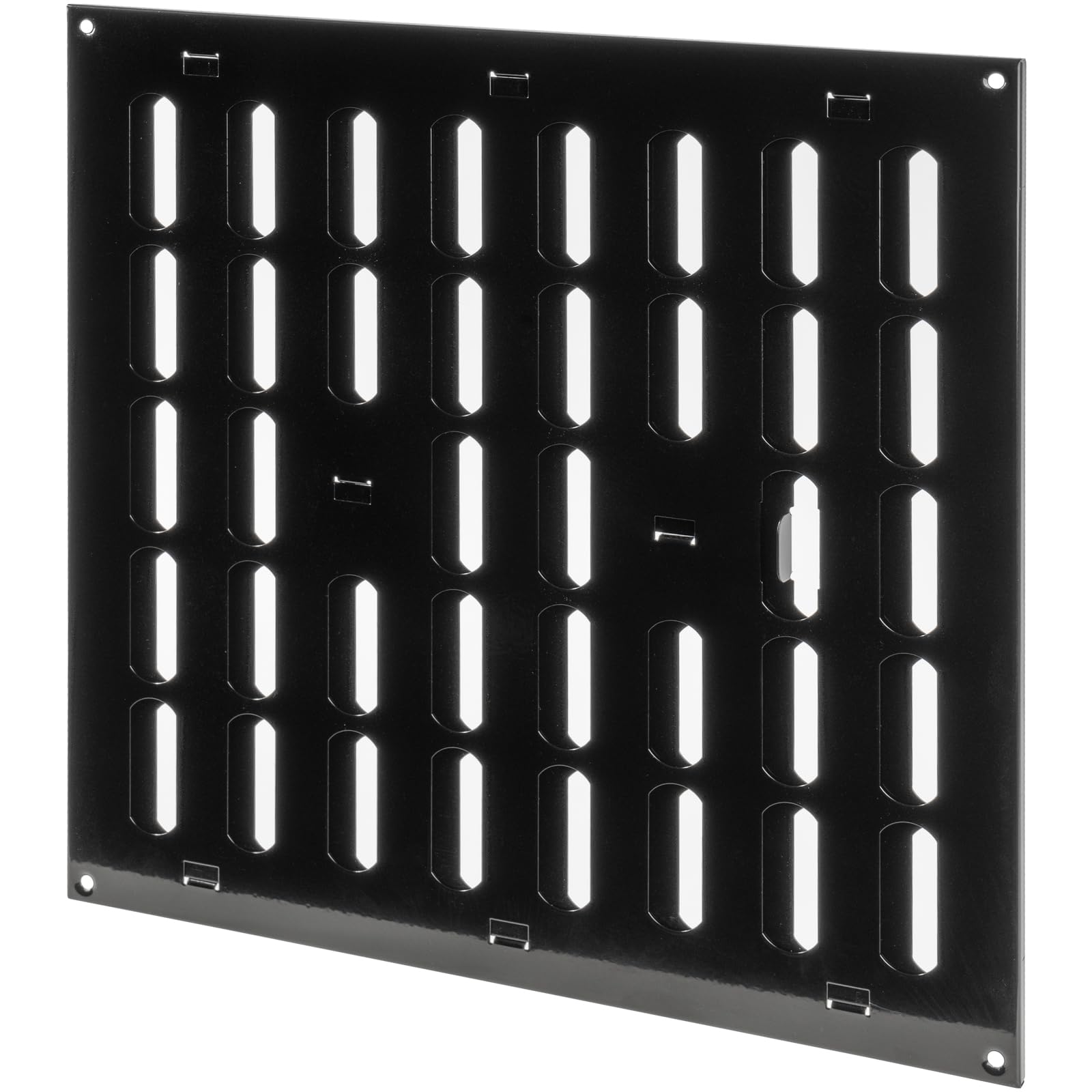 Repa Market 12" x 12" Inch (Outer Dimensions) Black Adjustable Air Wall Vent Cover