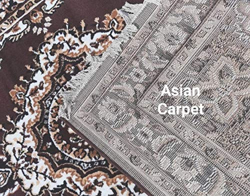 Image of Anti Skid Soft Acrylic Wool Carpet for Living Room & Bedroom (Design 1, 6 x 8 Feet)