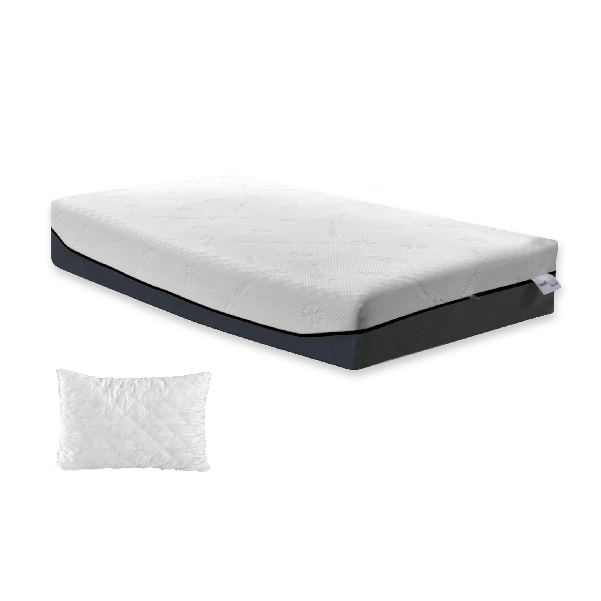 ITALYMATERASSI Materasso Singolo TEK 85x200 cm in Memory Foam e Molle Insacchettate con 1 Cuscino, Alto 24 cm, Dispositivo Medico Detraibile, Made in Italy