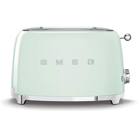 Tostapane Smeg TSF01PKEU - 2 Scomparti, 6 Livelli Doratura, Funzione Bagel, Rosa