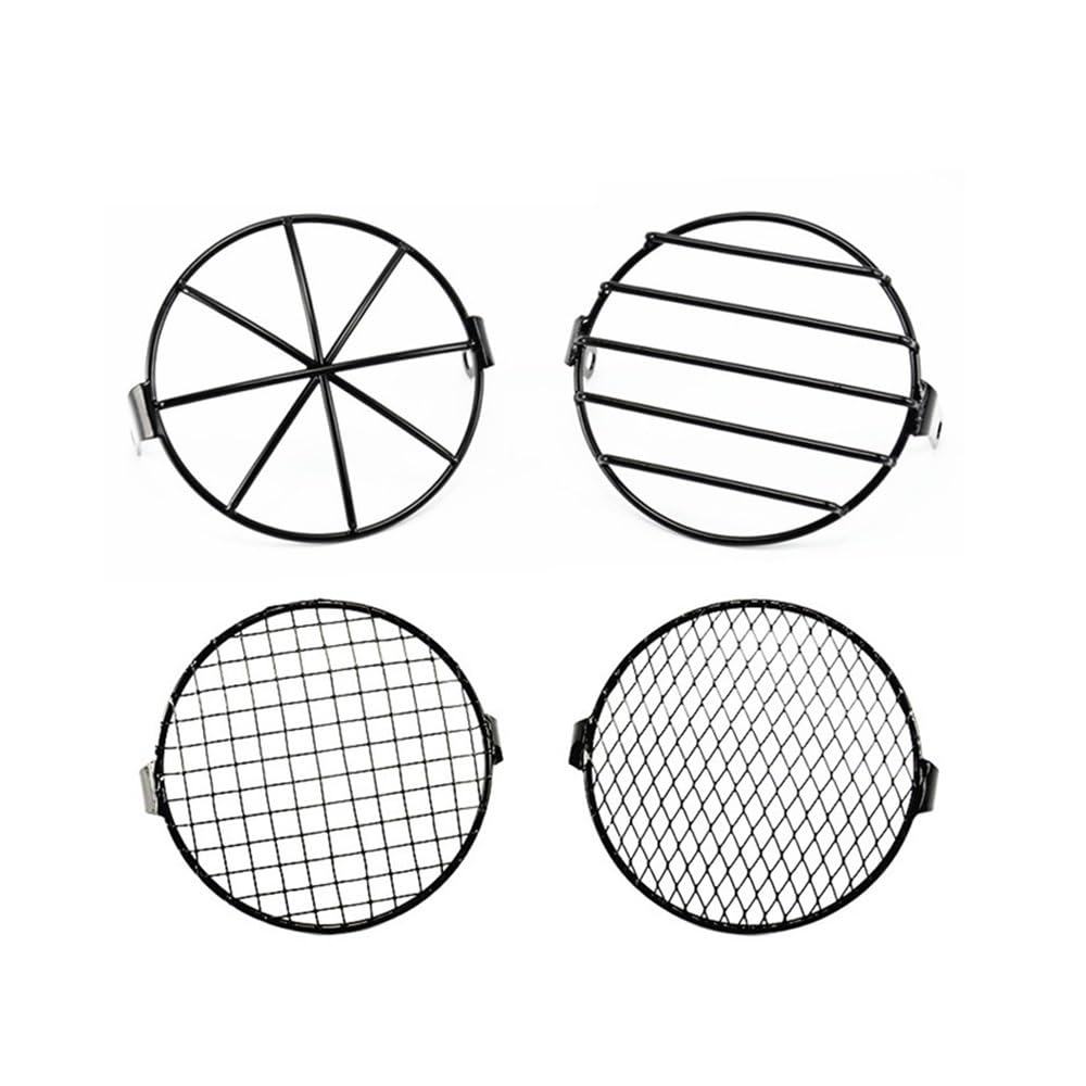 7 Zoll Metall Motorrad Scheinwerfer Schutz Abdeckung Für Universal Mesh Grille Lampenschirm Abdeckung Schutz Cover