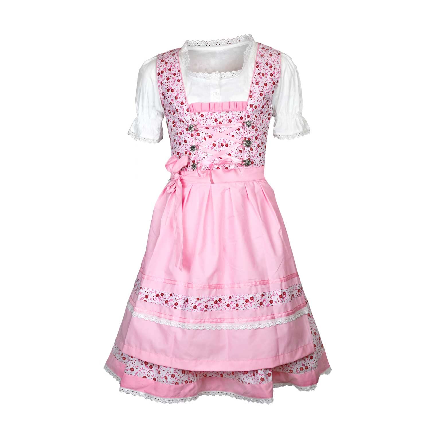 Kinder Dirndl Trachtenkleid Mädchendirndl Mimi 3 teilig