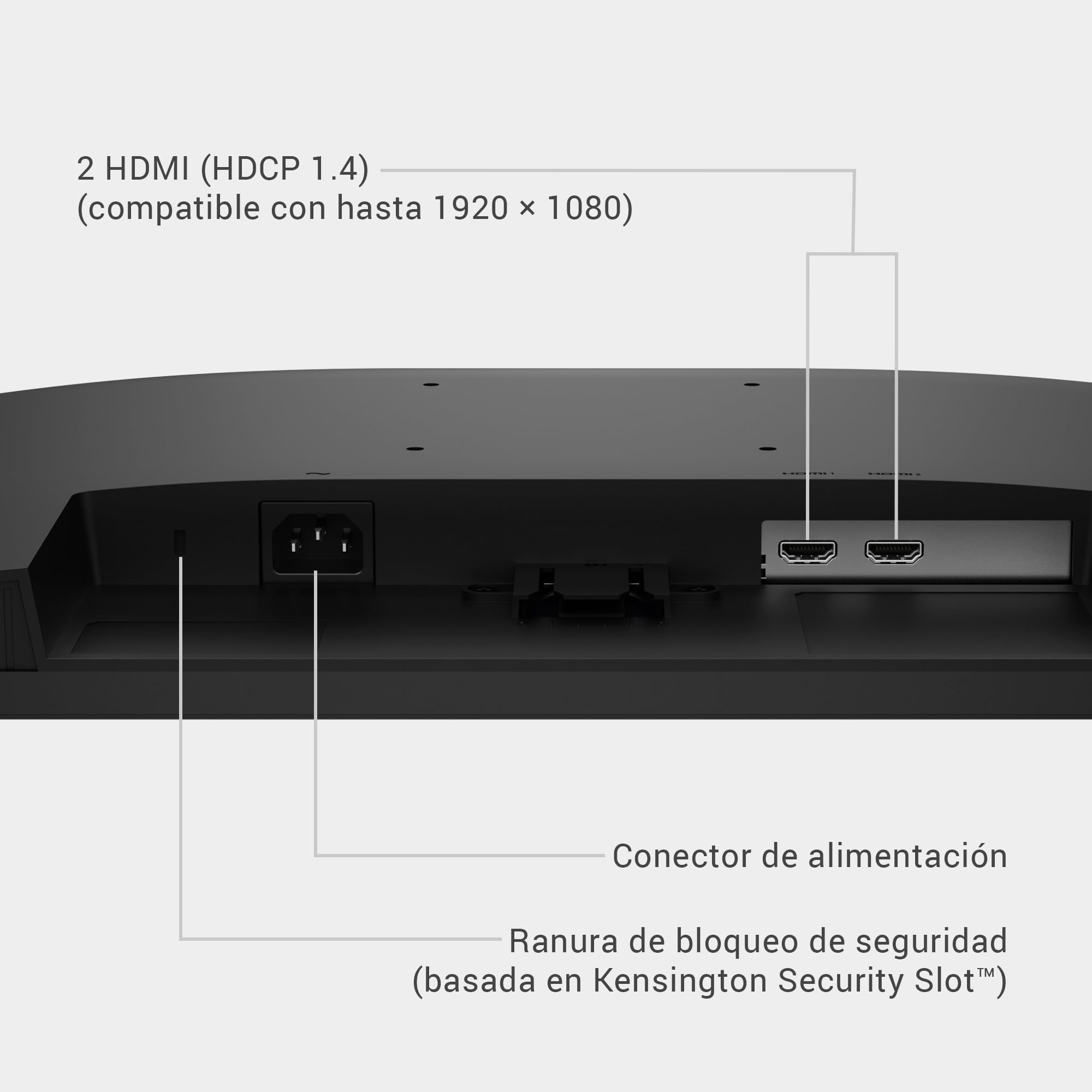 DELL 24 Monitor - SE2426HS, Full HD (1920x1080), 144Hz, IPS, 1ms MPRT, AMD FreeSync, Ajuste de Altura, VESA (100x100mm), 2 HDMI, 3 Años de Garantía, Negro