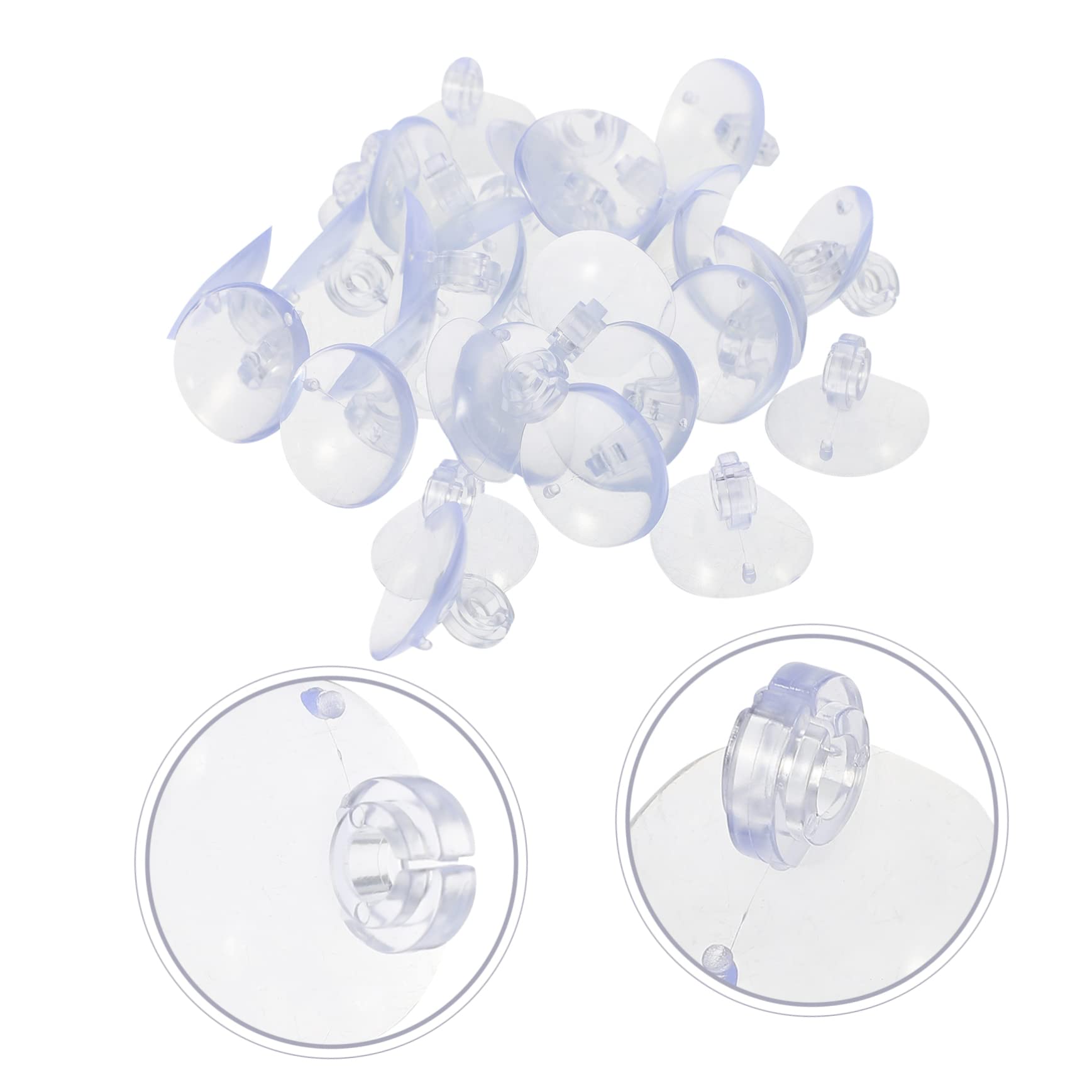 OKUMEYR 200Pcs Suction Cup Light Clips Hooks for Outdoor String Lights Easy to Remove Christmas Decoration Hangers for Indoor Outdoor Use