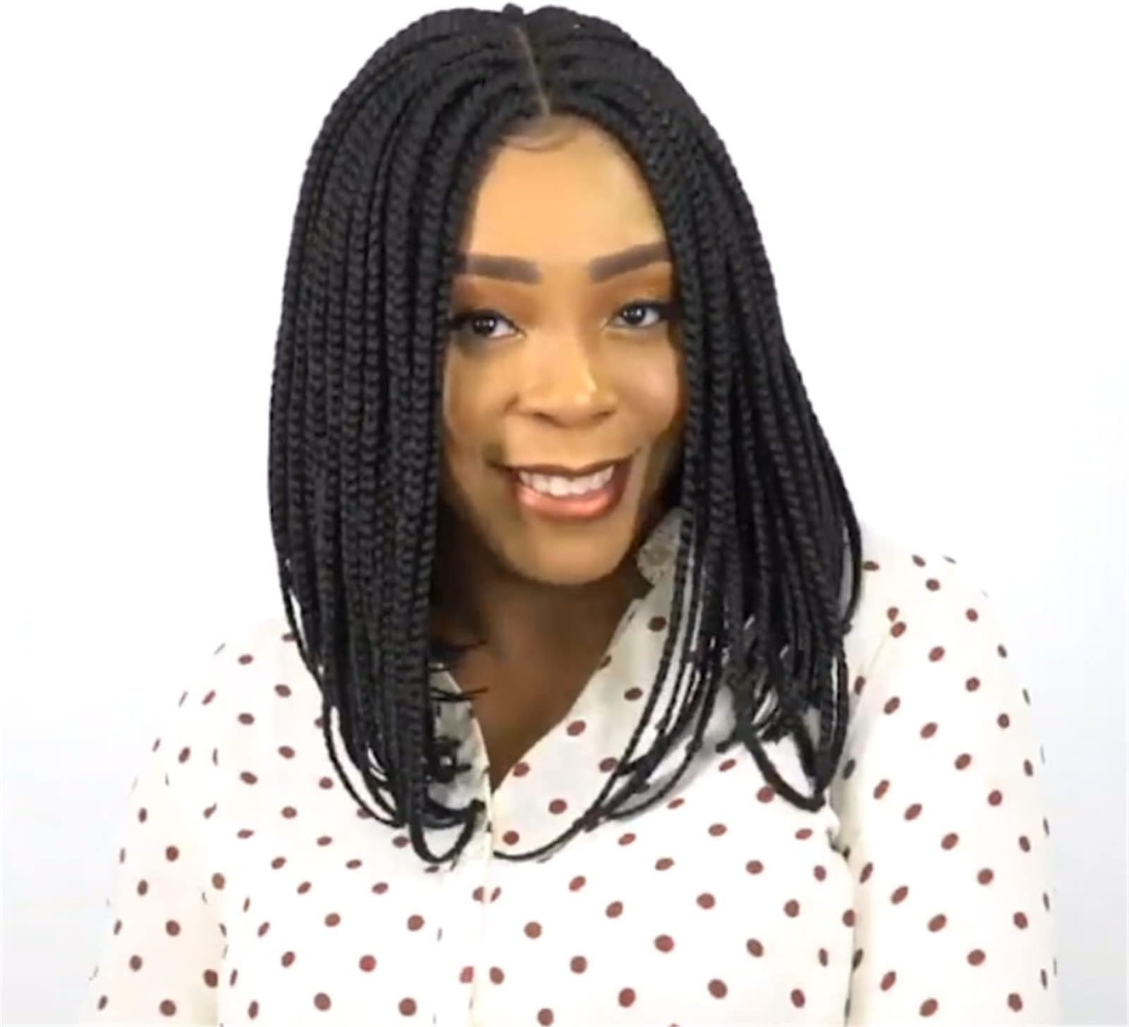 Synthetic Braided Wigs for Women,Crochet Hair Wigs with Curly End Heat Resistant Afro Short Curly Daily Wigs,Braiding Hair Wig