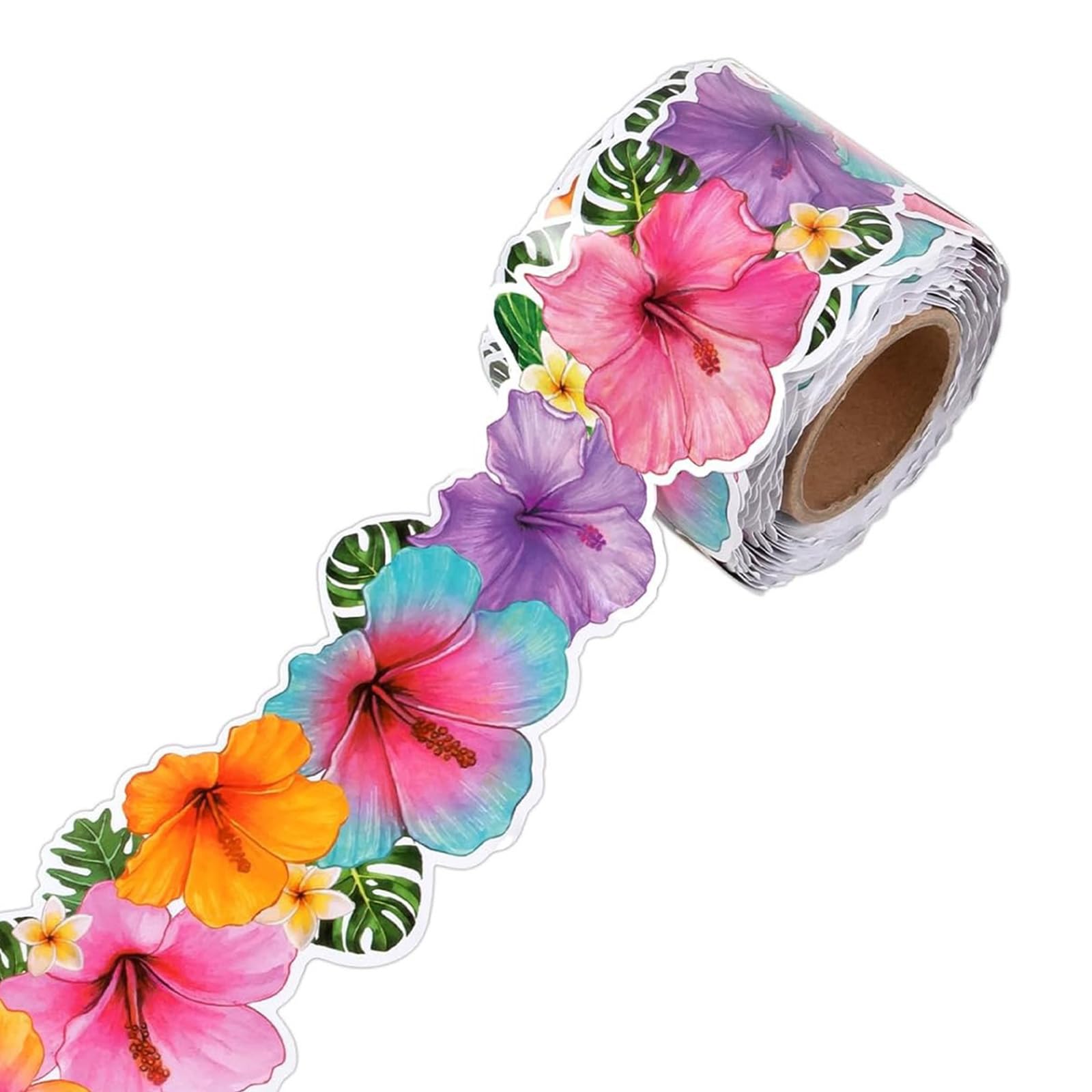 NONGYU 60.69ft Bulletin Board Border Trim Leaf Flower Border Trim Wall for Classroom Notice Board Chalkboard Whiteboard