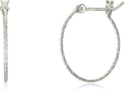 BLOOM（ブルーム ）K10 WG シルバー ホワイトゴールド ループピアス BLOOM（アクセサリー） ピアス 6月誕生石 K10 ホワイトゴールド
