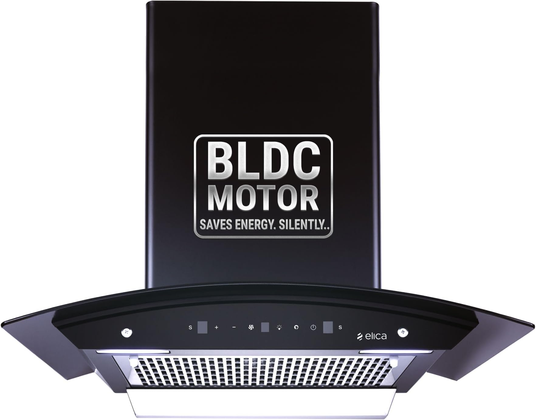 Elica 60cm 1500 m3/hr BLDC Filterless Autoclean Kitchen Chimney with 15 Years Motor & 5 Years Comprehensive Warranty | WDFL 600 BLDC HAC LTW MS NERO | Black | Touch + Motion Sensor Control