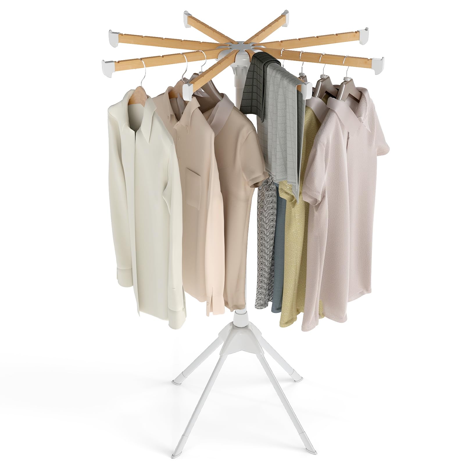 Multigot Folding Clothes Drying Rack, Space-Saving Dryer Hanger
