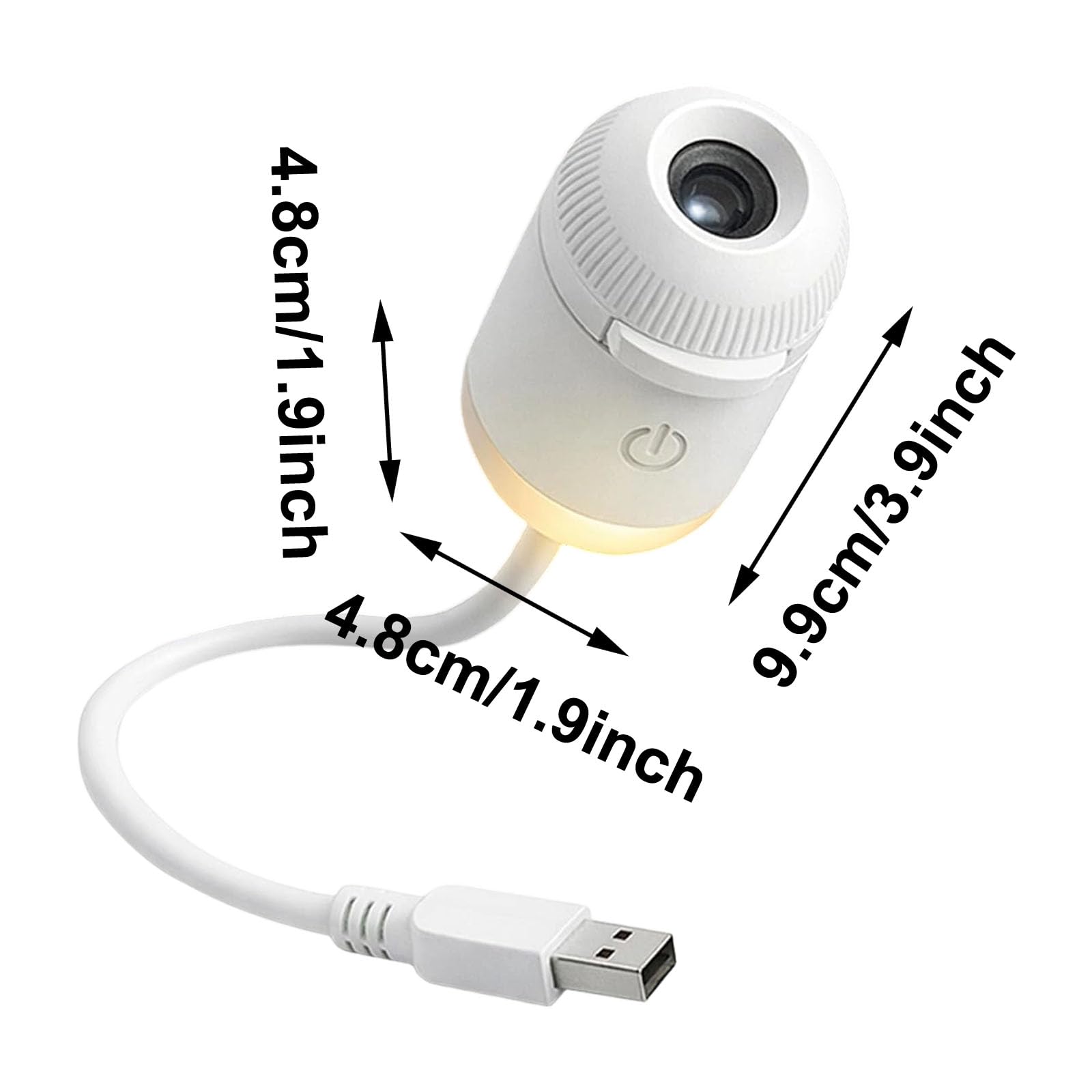 2 in 1 Galaxy Projector Night Light, USB Starry Sky Projector with Multiple Projection Films, 360° Adjustable LED Galaxy Night Light Projector for Bedroom Car Kids Adults Home Decor Use (10 Scenes) — view 3
