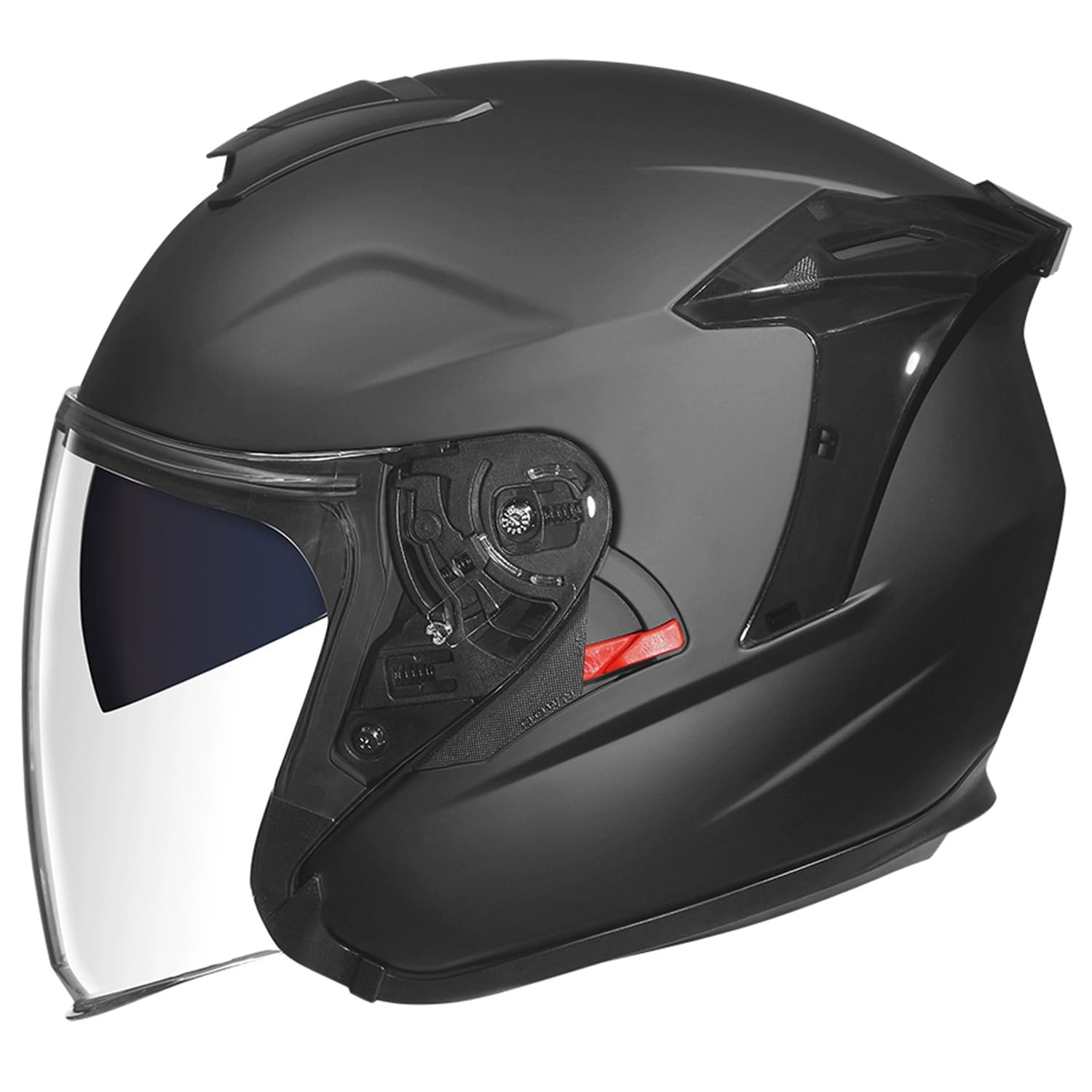 Cascos de Moto Abierto Vintage con Visera Casco Motocicleta Jet ECEDOT Homologado Cascos Half-Helmet 3/4 Medio Cascos Protectores para Hombres Y Mujeres Cascos Scooter Cruiser