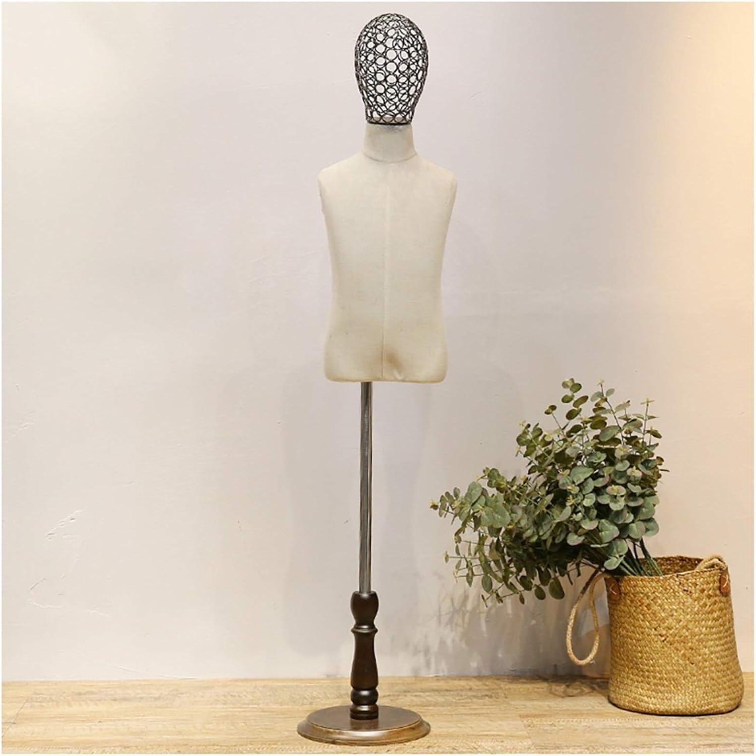 CONGRUI Mannequins Torso, Height Adjustable Window Shop Stand Model Props Round Base
