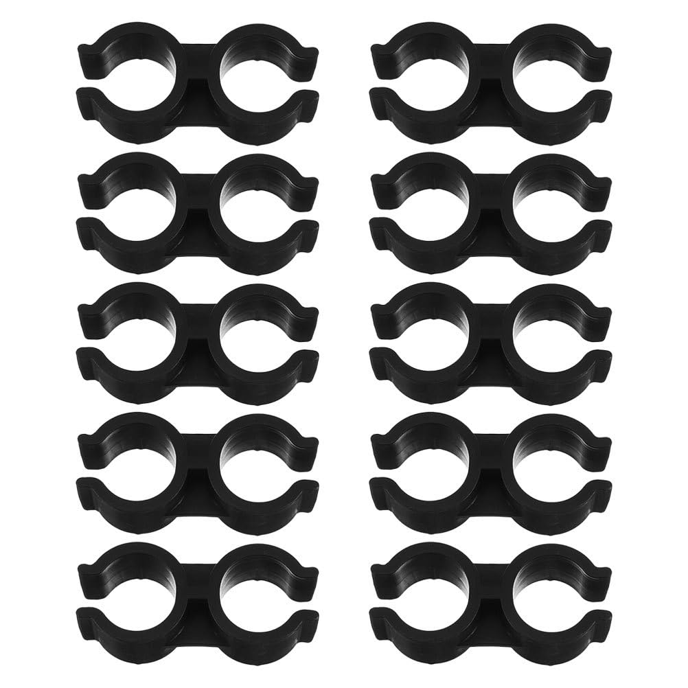 Alipis 10 Pièces Boucle de Liaison pour Balai Pelle à poussière Accessoire ramassette connecteur Balai clôture à Outils Pelle à poussière à Double tête Pince pour Manche à Plastique