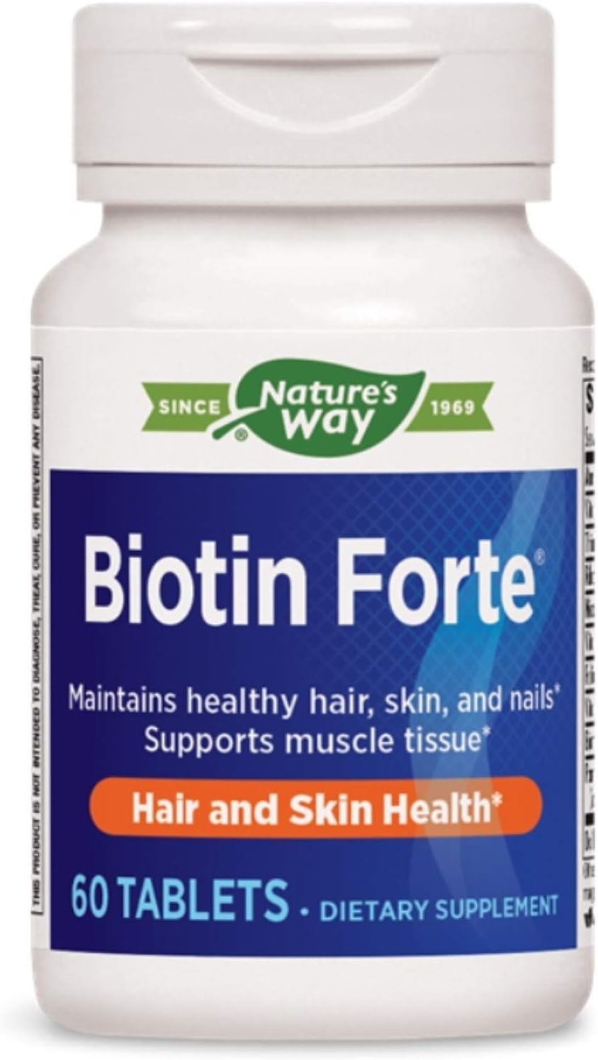 Enzymatic Therapy - Biotin Forte Extra Strength 5 Mg. 60 Tablets 137284