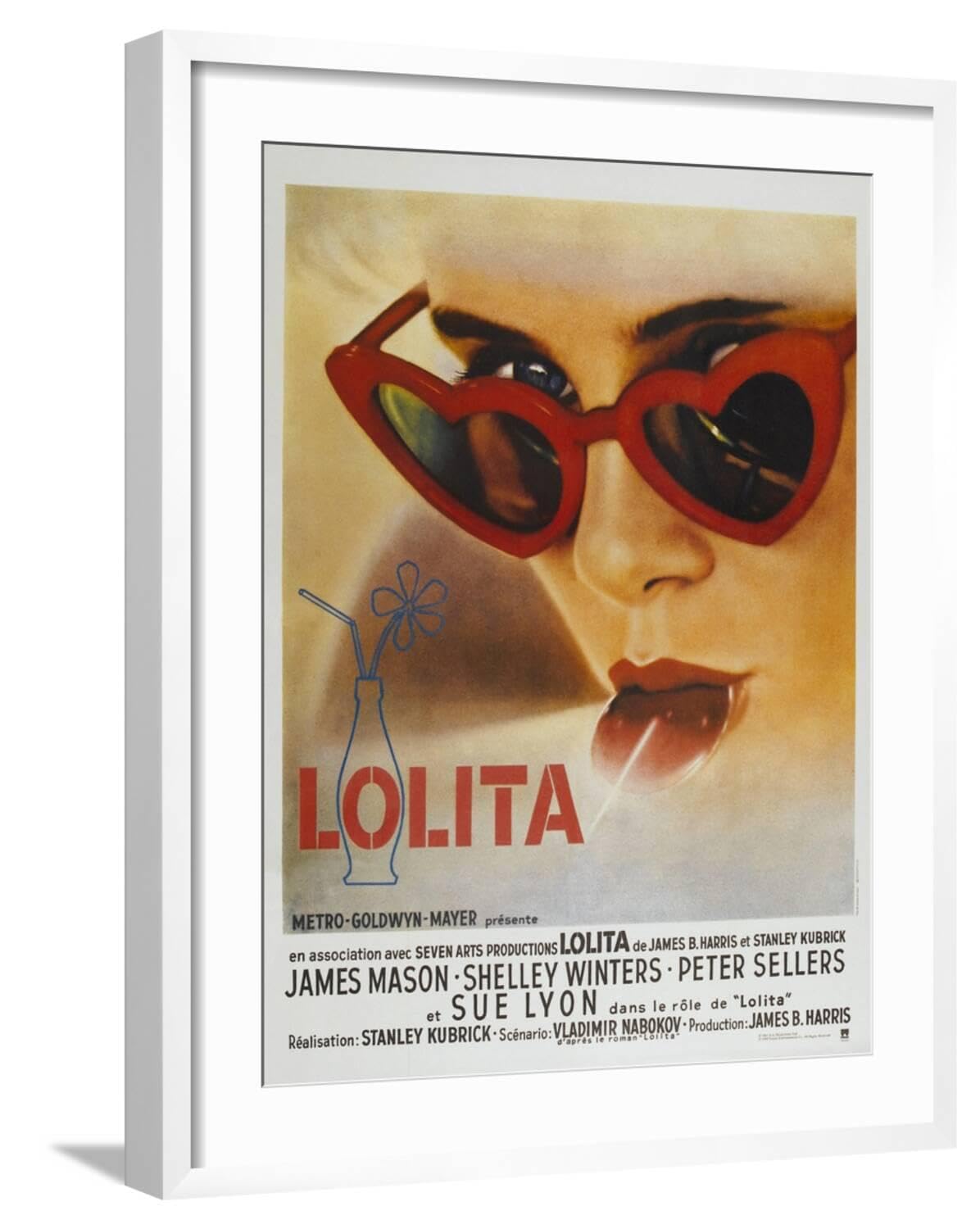 Amazon.com: ART.COM Wall Art Print Lolita, French Movie Poster