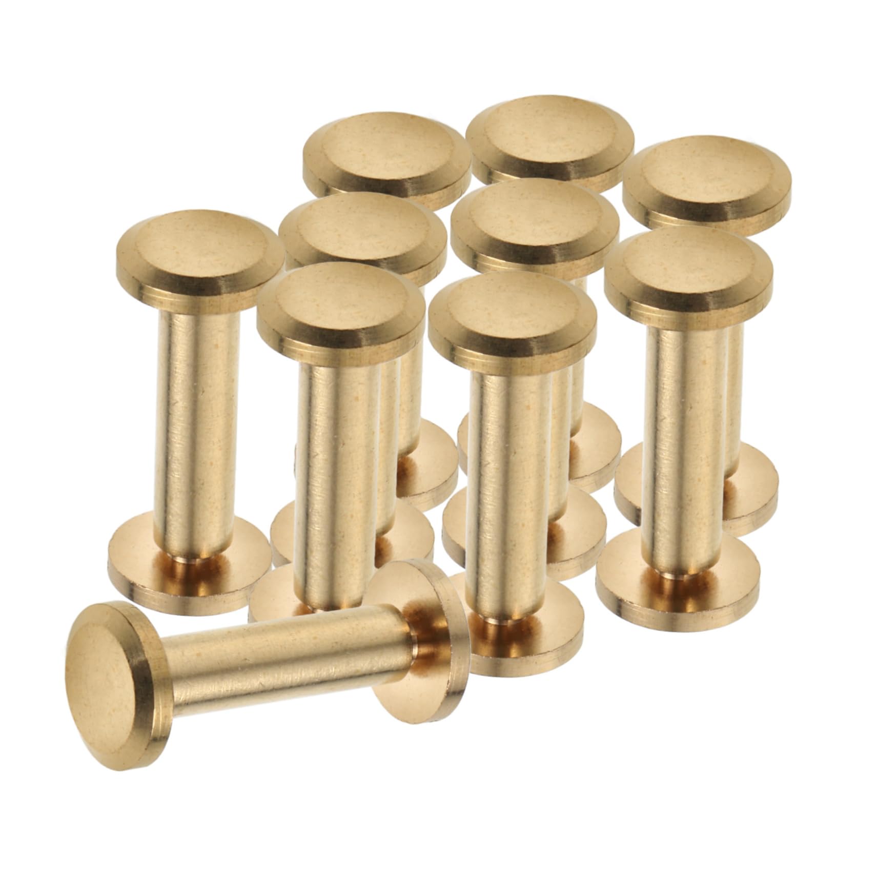 ARTIBETTER Copper Screw Fasteners Binding Screws for Belt Photo Albums Book Binding Scrapbook Leather Saddles DIY Projects