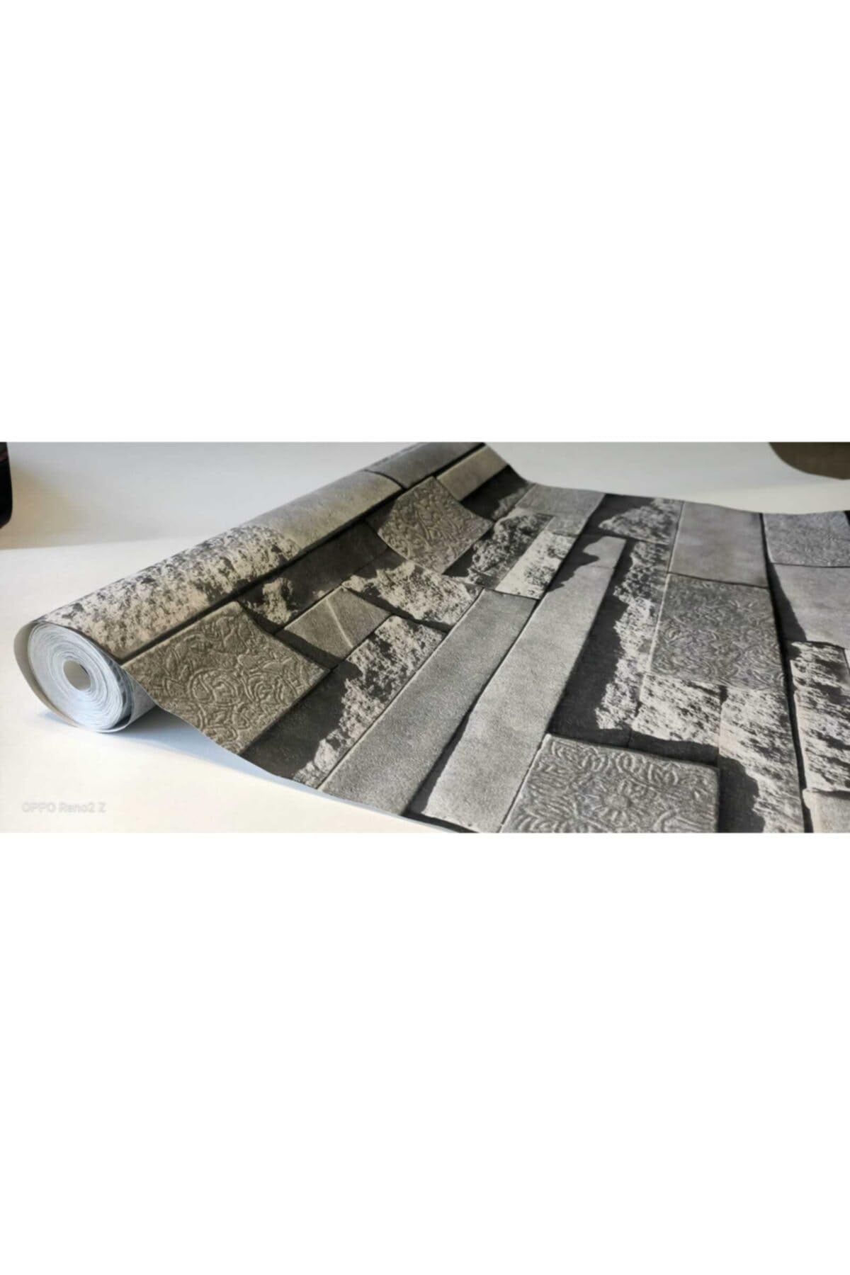 Tetik Duvar Kağıtları GOLDEN TAŞ DESENLİ DUVAR KAĞIDI 13153 0.53 x 10 GRİ