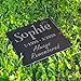 Personalized Dog Memorial Customized Dog Grave Marker Custom Headstone - DSG#9 - Aged Granite