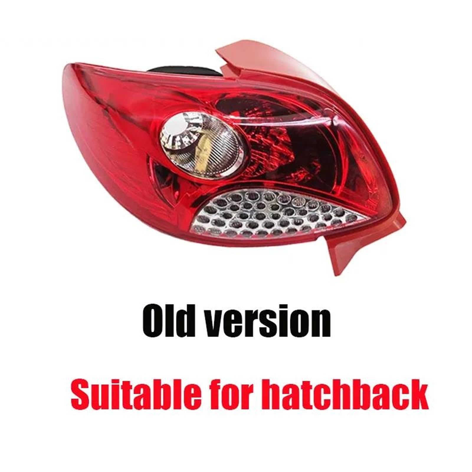 Genérico Luces Traseras Para Automóvil Para Peugeot 207 (modelos 2006-2013) Luz De Señal, Luz De Freno, Luz Trasera (sin Bombilla) Conjunto Faro Trasero(Portón trasero,Izquierda)