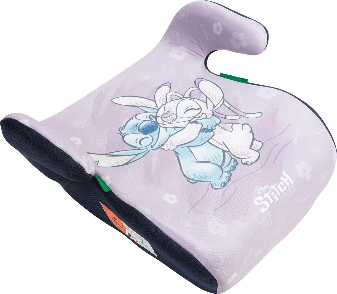 Tataway Stitch and Angel 126-150 i-Size R129 Baby R129 | Silla de coche infantil | Car Raise 126-150 cm, 22-36 kg, 6-12 años, grupo 3 | Ligera, extraíble y lavable