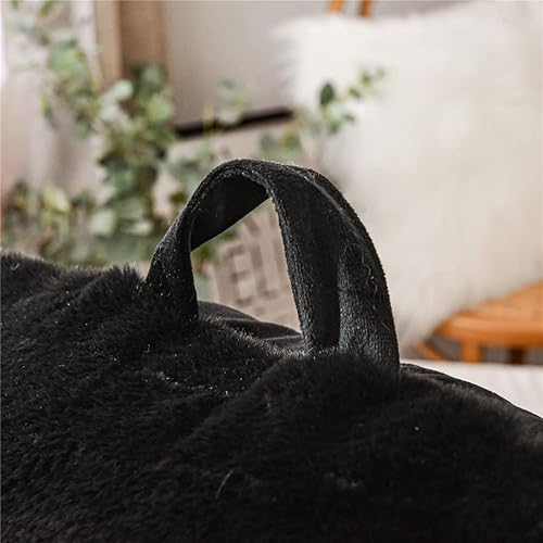 Miniatura 6 de Holawakaka Almohada grande de piel sintética con brazos, almohadas de lectura de piel de conejo perfectas para adultos, adolescentes, niños, brazos,