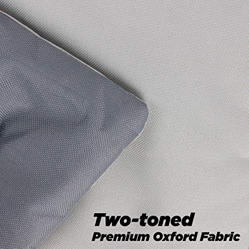 Downtown Pet Supply - Dog Crate Mat - Waterproof Dog Bed Or Cat Bed - Two-Tone Ripstop Nylon Fabric Nap Mat - Durable Indoor Or Outdoor Dog Bed - Light/Dark Grey - 29 X 20 In - Medium Dog Bed #TOP2