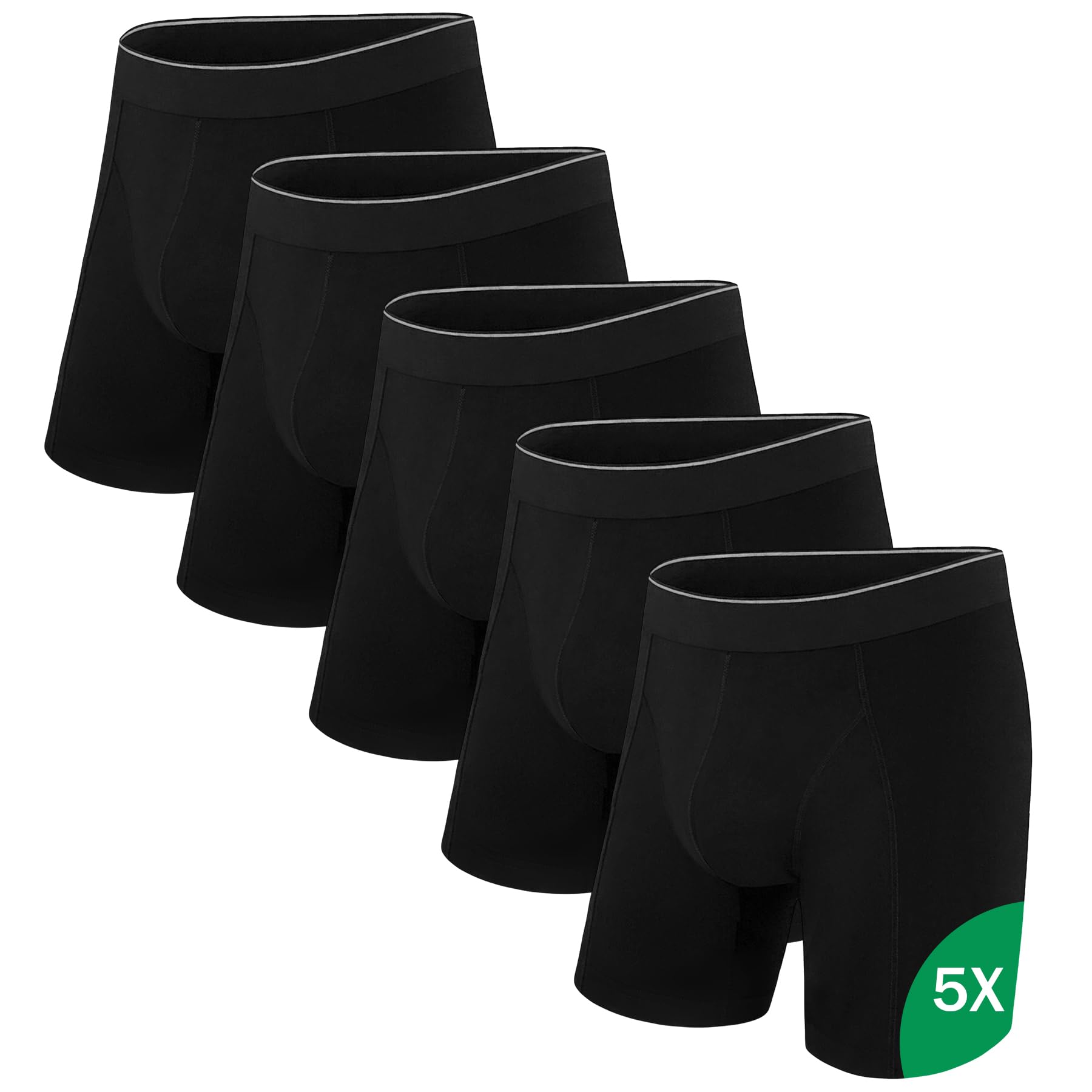 Uniexcosm Boxershorts Herren Baumwolle (2er - 5er Pack), Retroshorts Männer ohne kratzendes Etikett Bequeme Atmungsaktive Unterhosen für Alltag & Sport